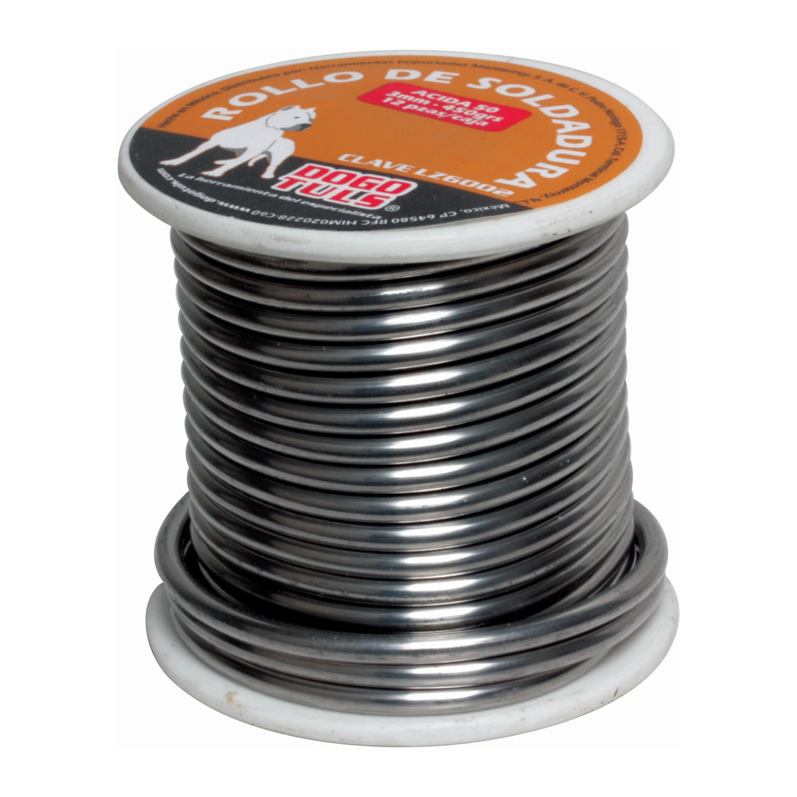 Soldadura Ácida 50/50 Rollo 3 mm 450 g - Paquete 4 Piezas