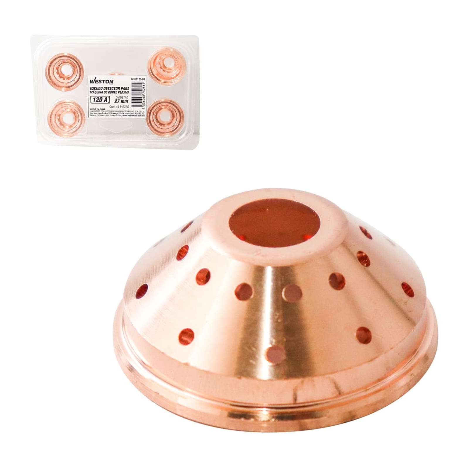Escudo Detector para Máquina de Corte Plasma 120A Weston (Empaque con 5 piezas)