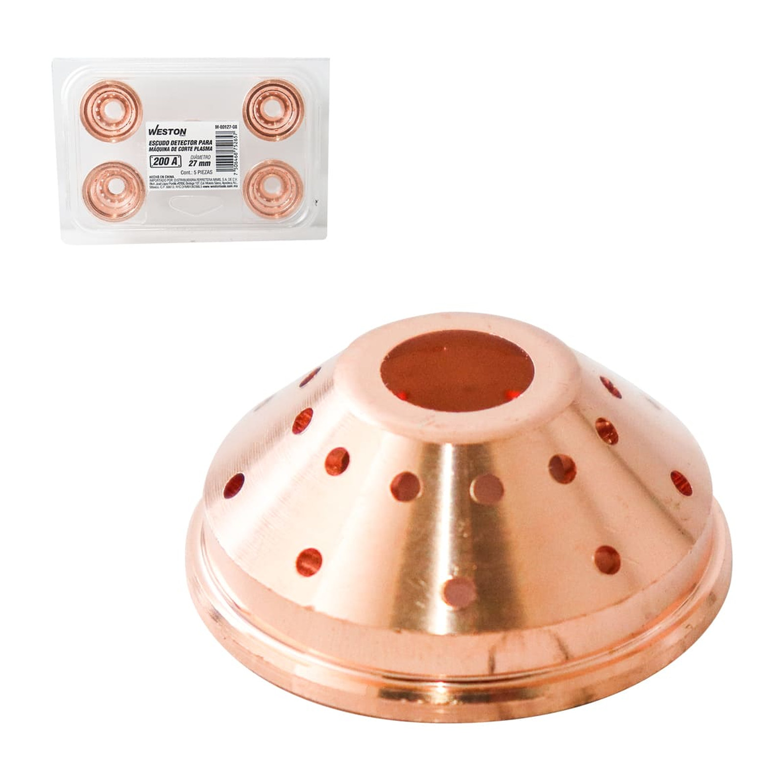 Escudo Detector para Máquina de Corte Plasma 200A Weston (Empaque c/5 pzas)