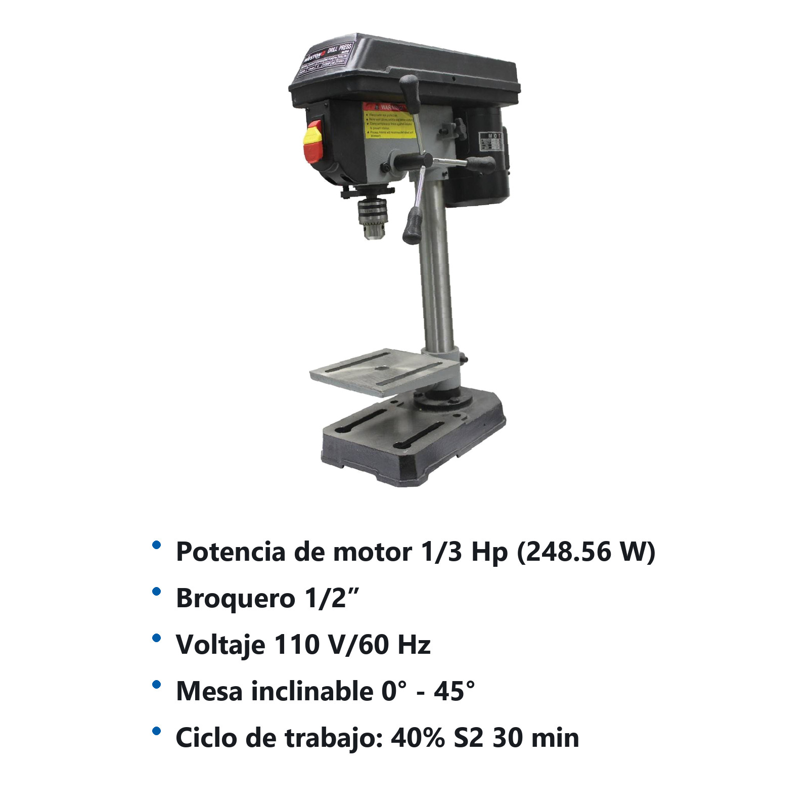 TALADRO BANCO MINI 1/3" HP (5 VEL.)1/2" 110V - Imagen 2