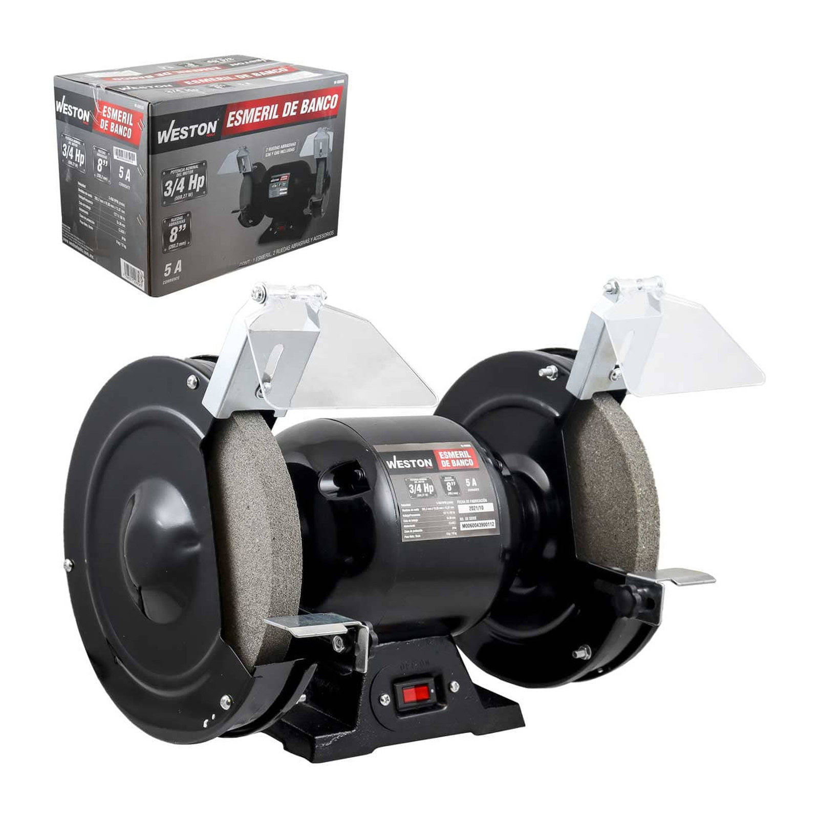 Esmeril de Banco 8" 3/4 HP WESTON