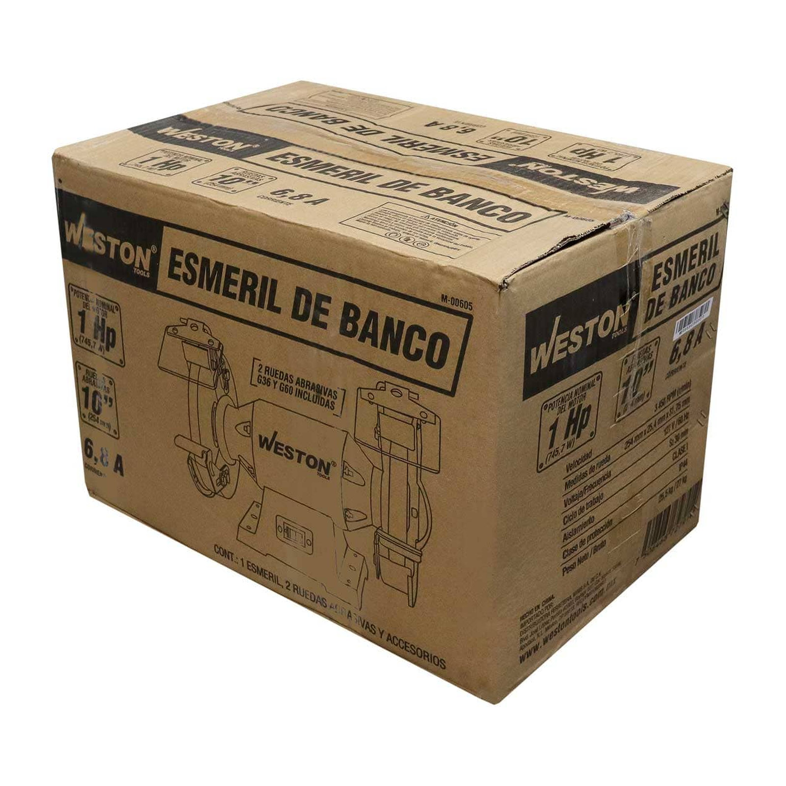 ESMERIL DE BANCO 10" X 1 H.P. (COBRE) - Imagen 4