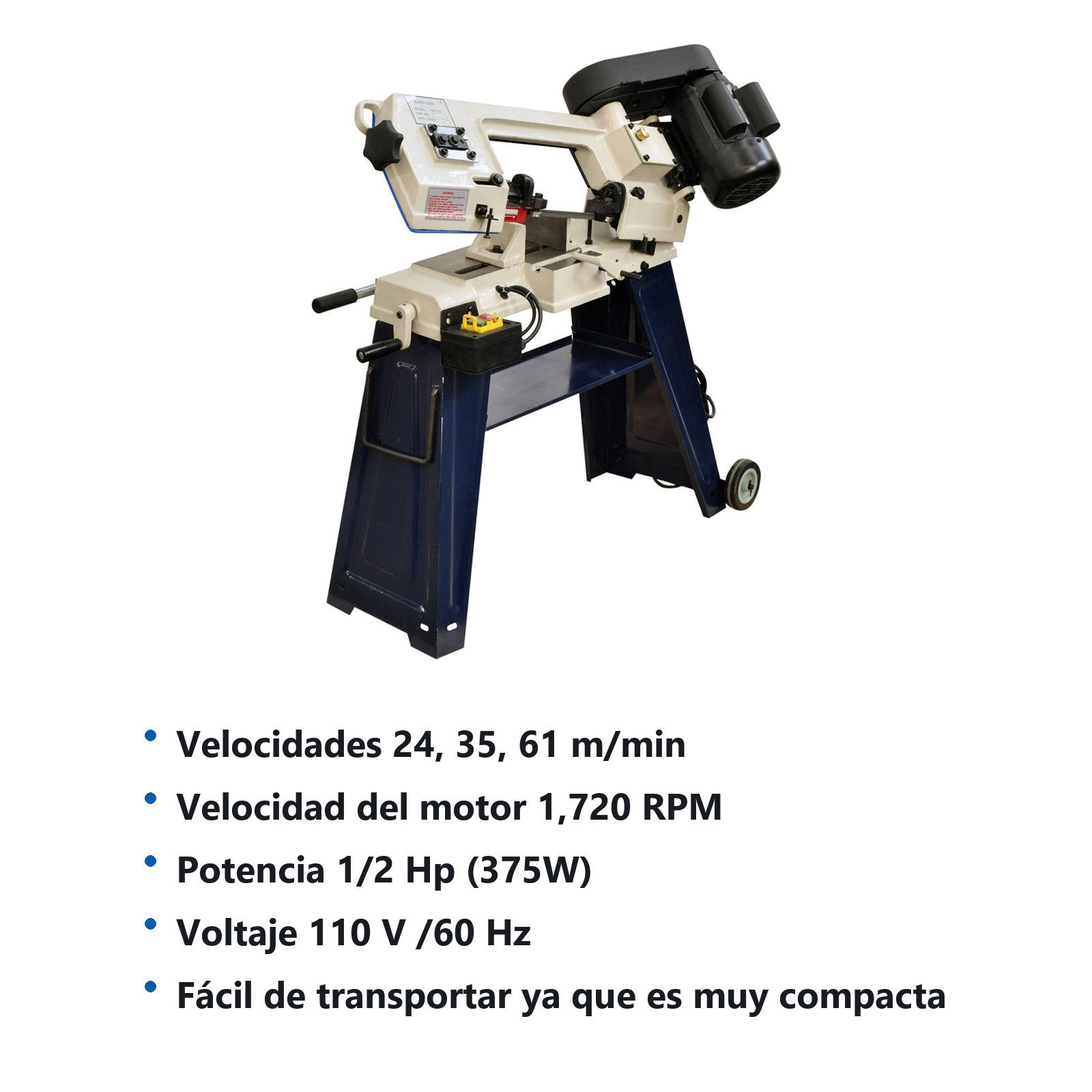 SIERRA DE BANDA P/METAL 4-1/2" - Imagen 2