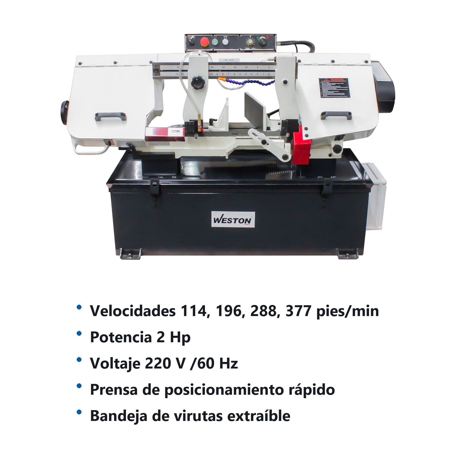 SIERRA DE BANDA 9" (5" x 16") 220V (3PH) - Imagen 4