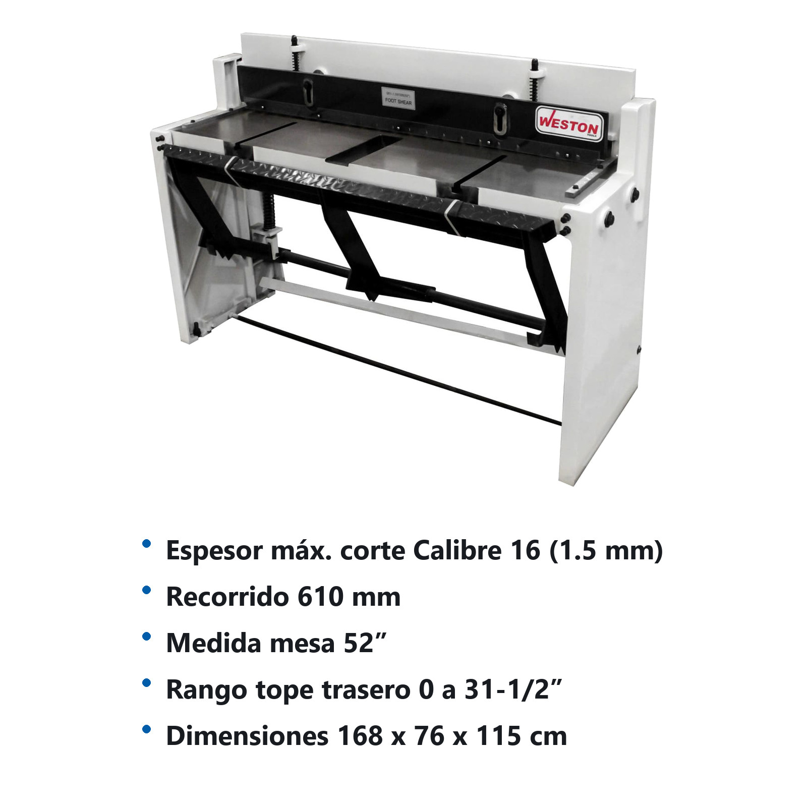 GUILLOTINA D/PEDAL  1.5X1320 - Imagen 2