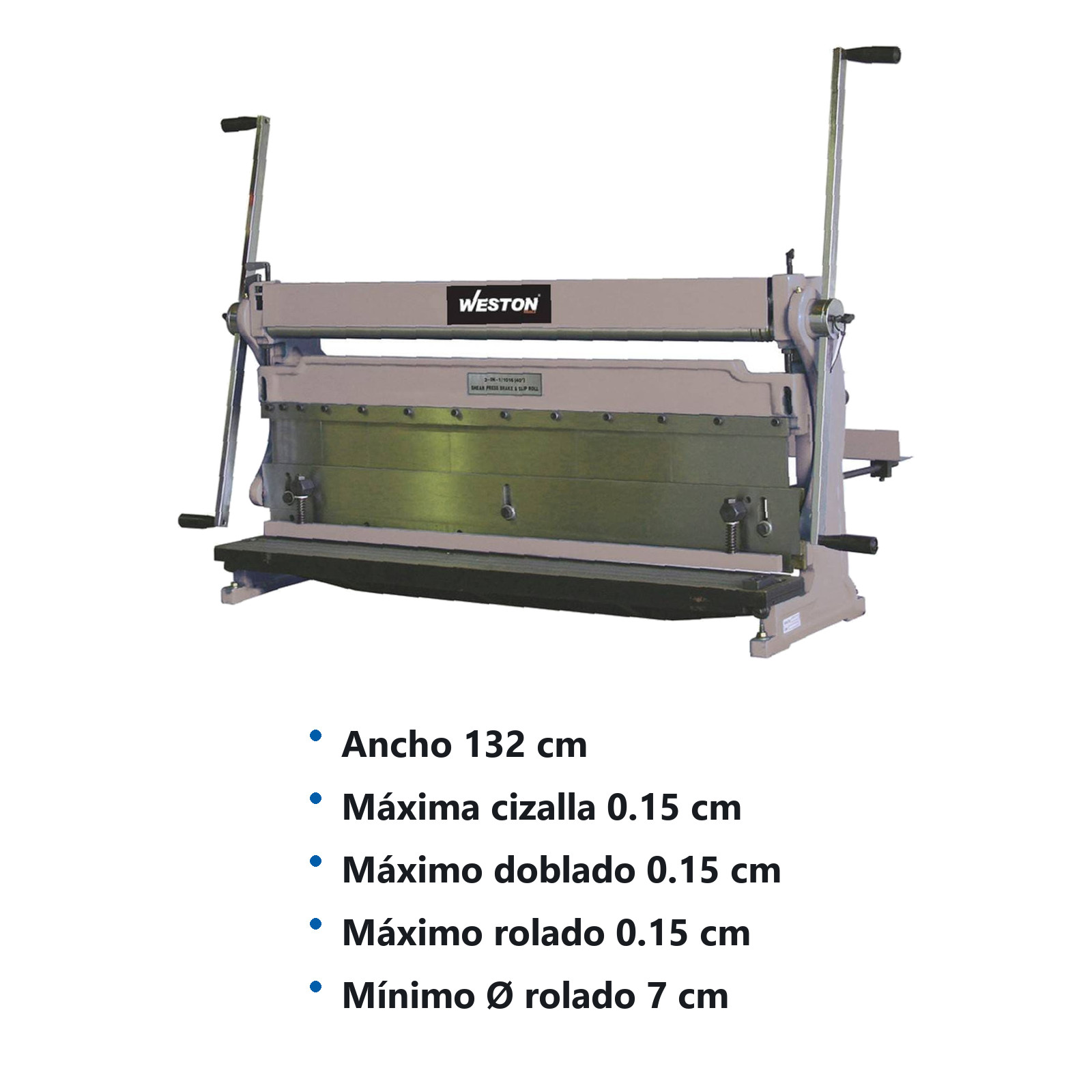 MAQUINA 3 EN 1 CORTA-DOBLA-ROLA 1320X1.5 - Imagen 2
