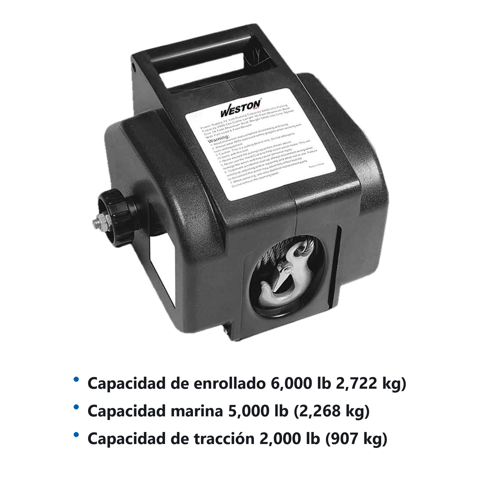 WINCH ELECTRICO DW3 12V-2000LBS - Imagen 2