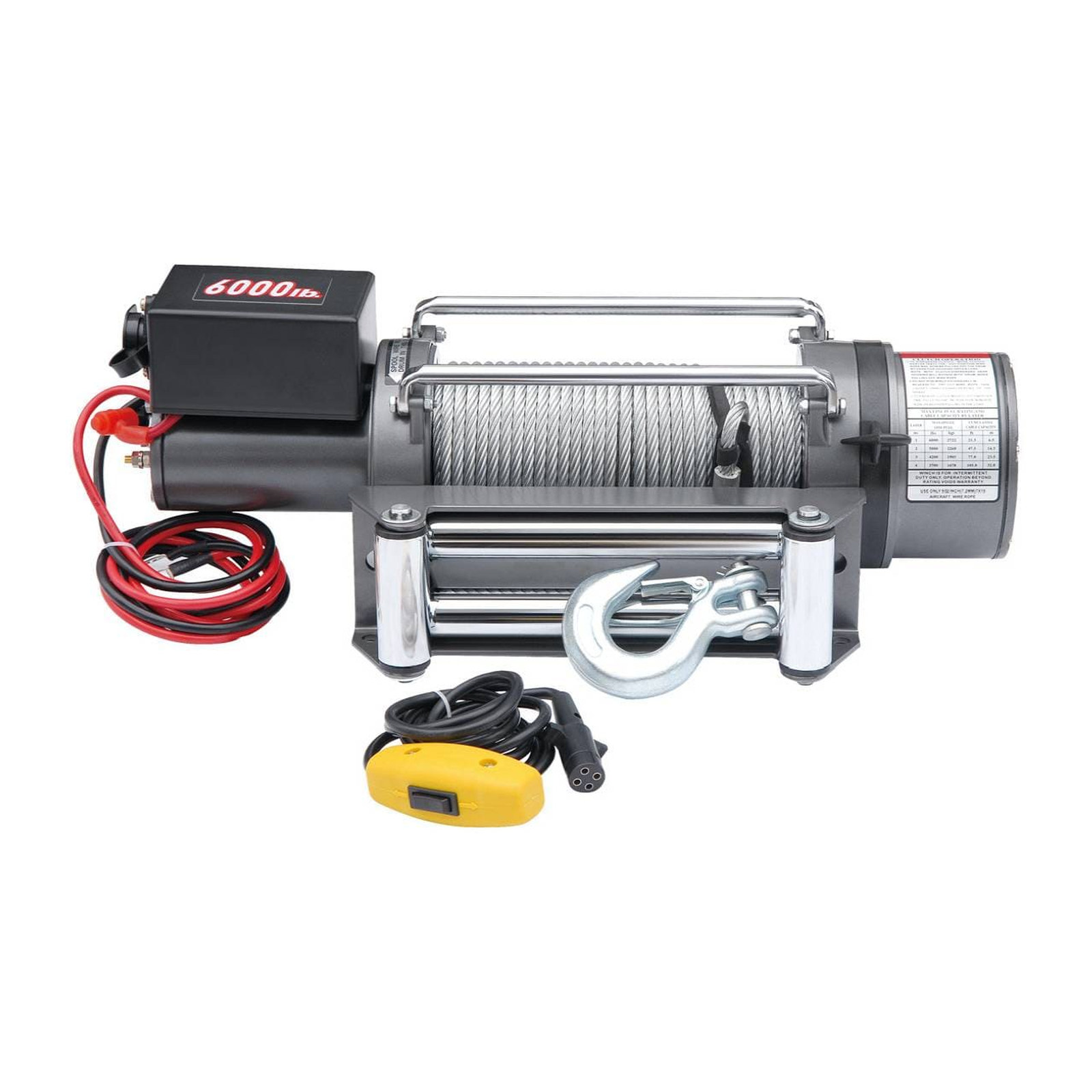 Winch Eléctrico Weston DW6000 12V 6000 Lbs