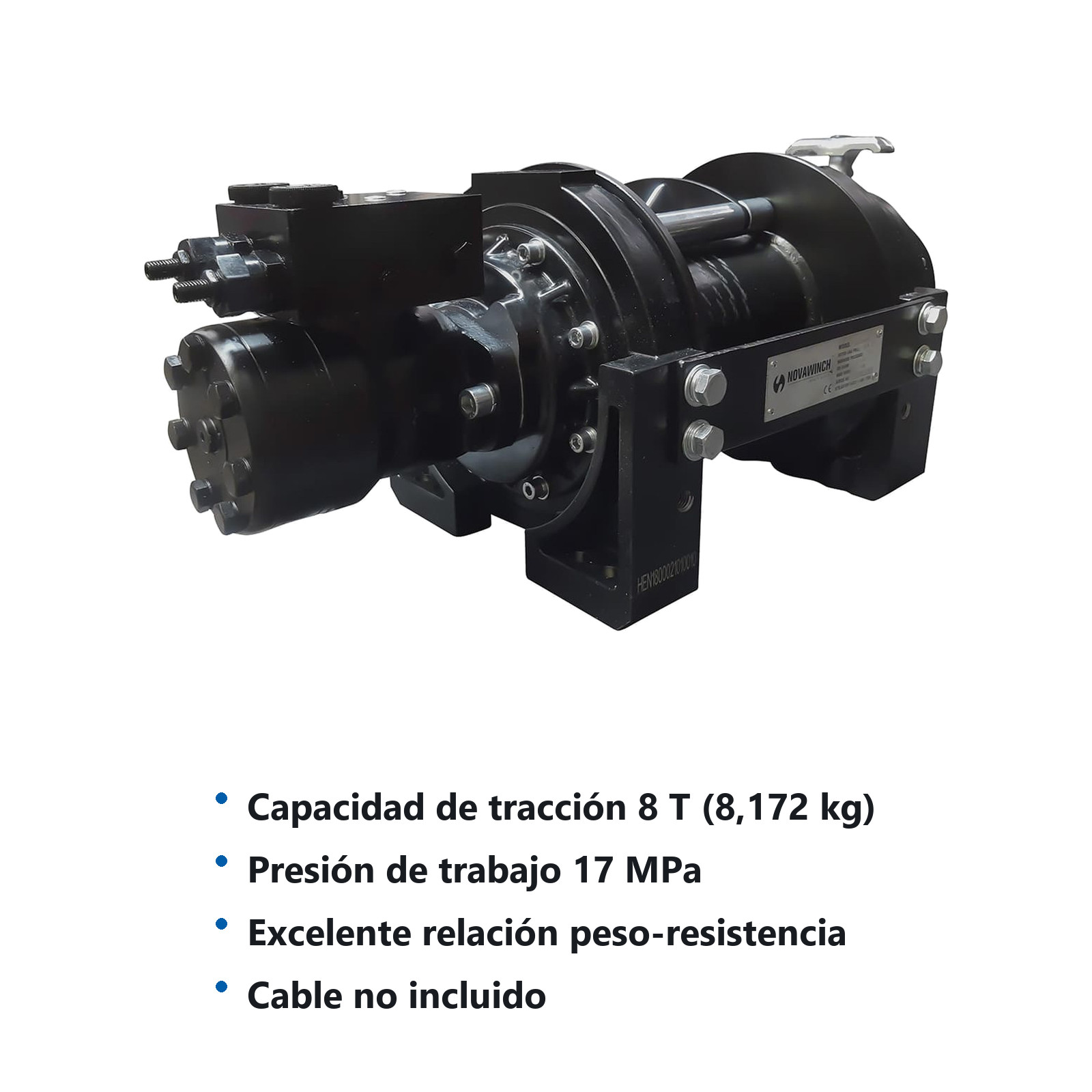 WINCH HIDRAULICO 8 TON (18000 LBS) - Imagen 4
