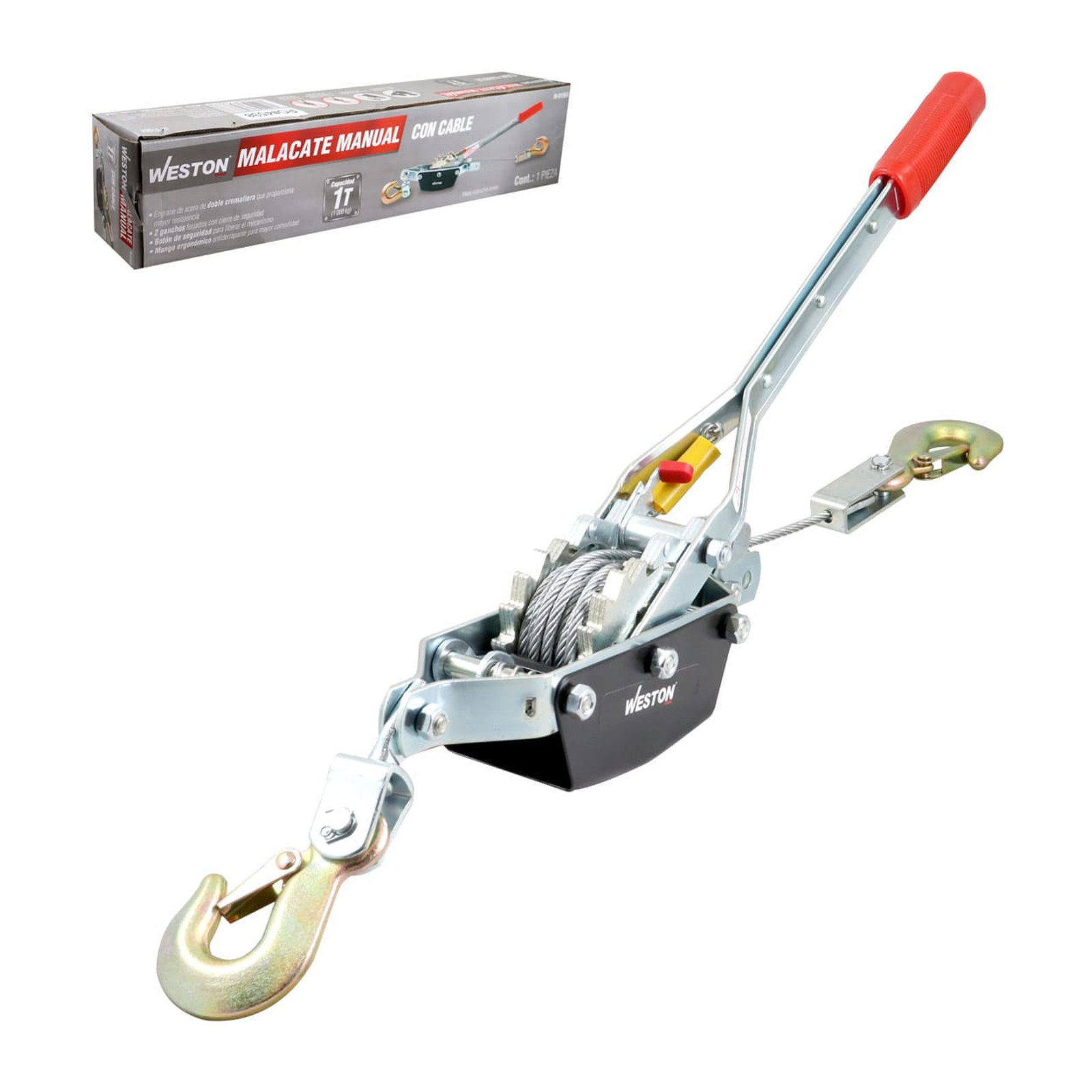 Malacate Manual con Cable 1 Tonelada Weston