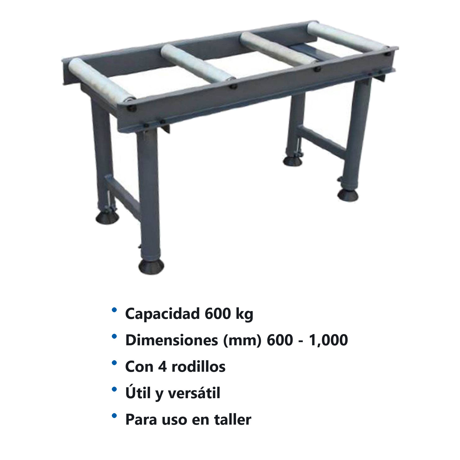 TRANSPORTADOR DE RODILLOS HORIZONTAL P/SIERRA - Imagen 2
