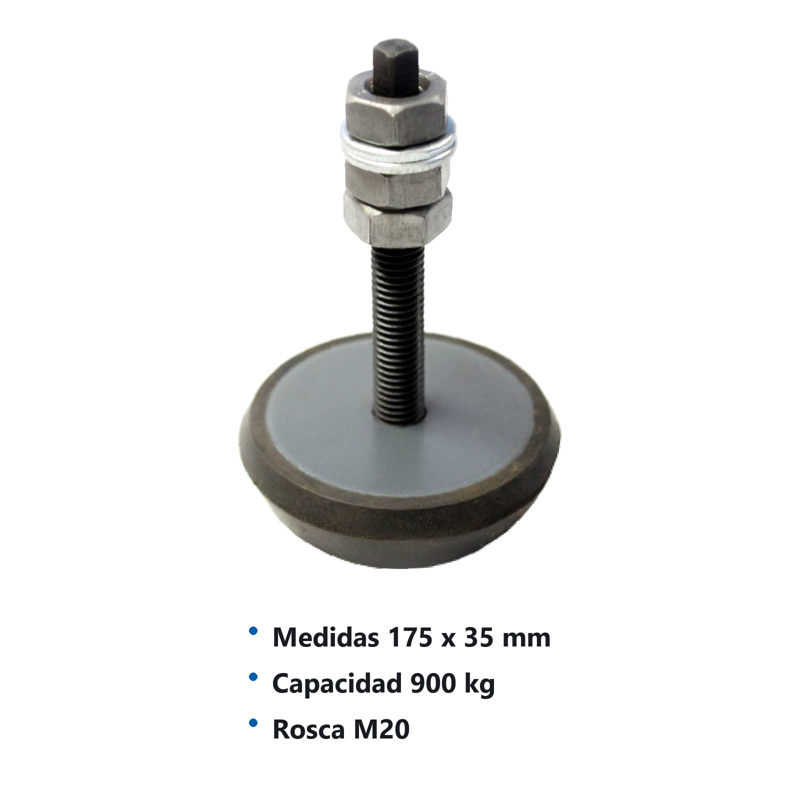 ANCLA P/MAQUINA 175X35MM ROSCA M20 900 kg - Imagen 2
