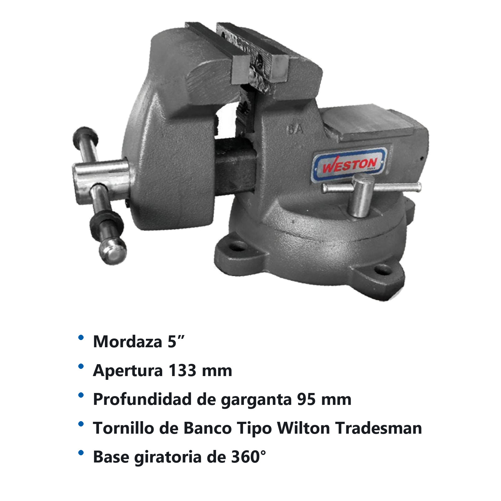 TORNILLO DE BANCO PESADO T/WILTON 5" - Imagen 2