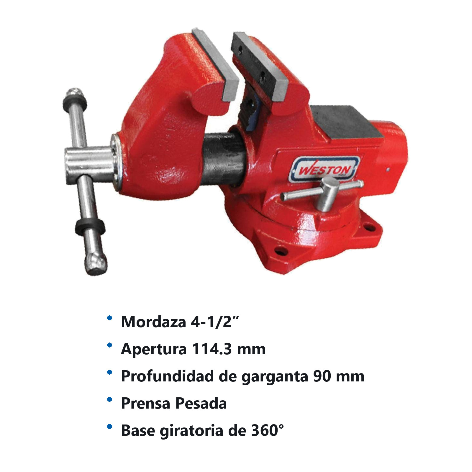 TORNILLO DE BANCO TRADESMAN 4-1/2" - Imagen 2
