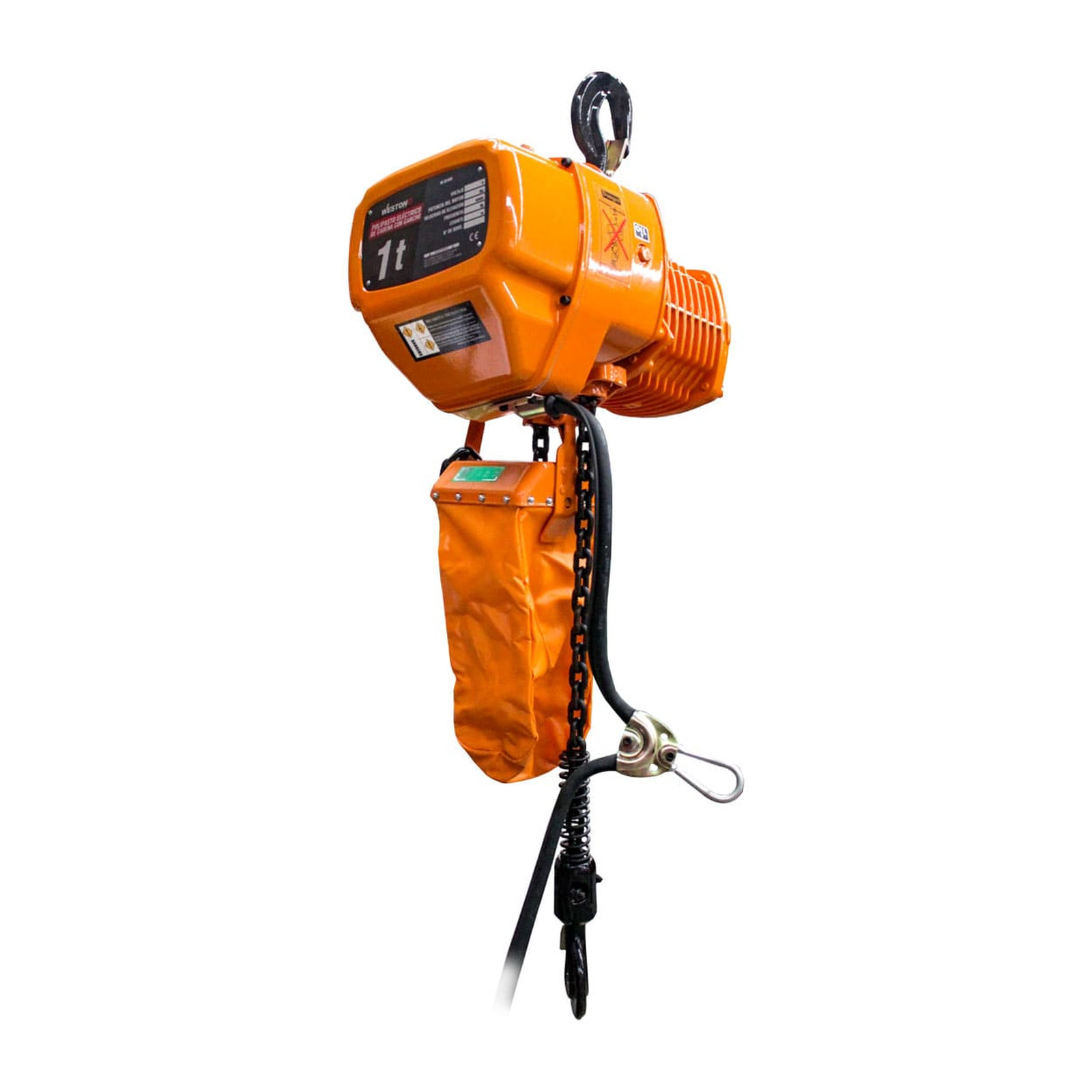Polipasto Eléctrico de Cadena con Gancho 2 Ton 10 m 220V/440V Trifásico Cadena G80 WESTON PLUS