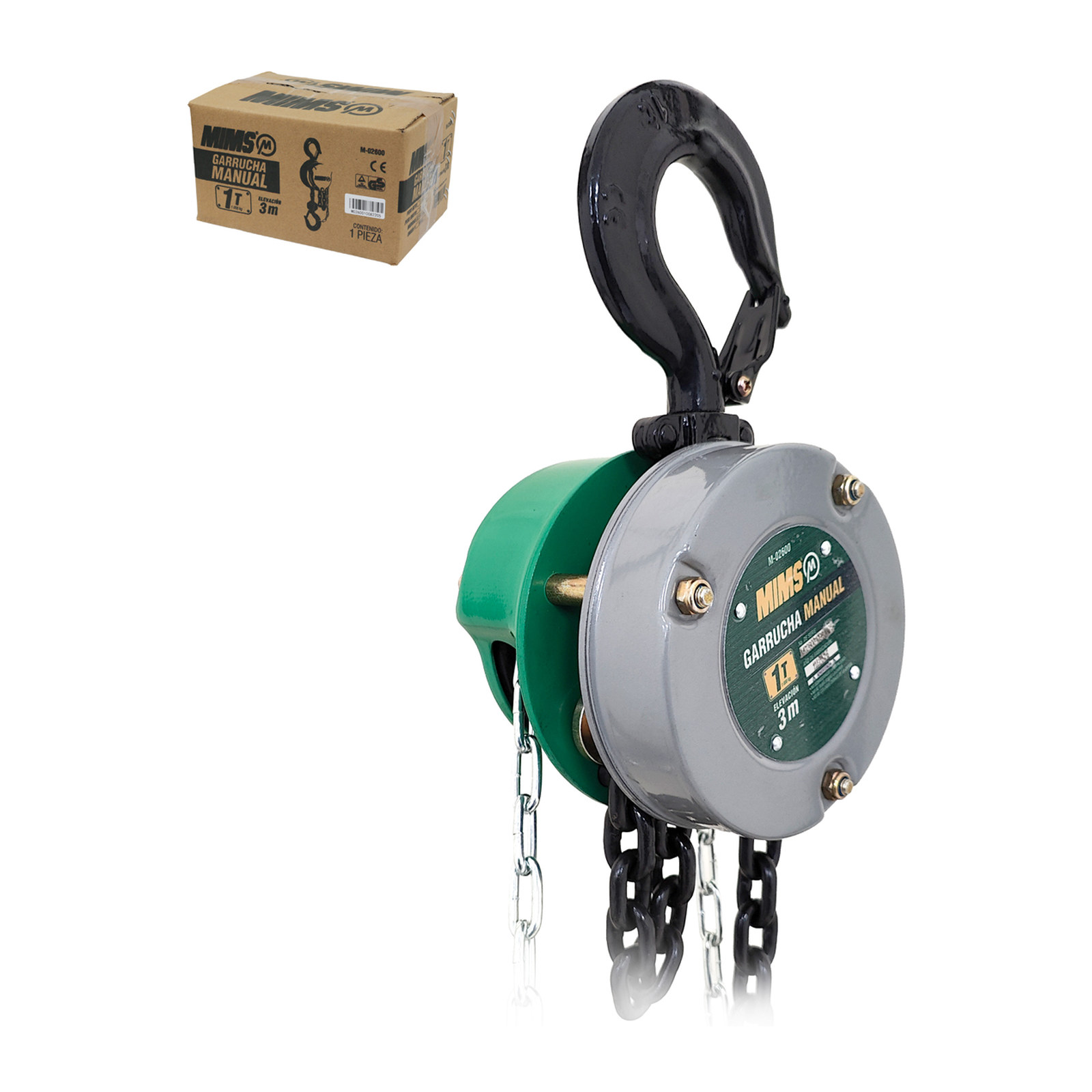 GARRUCHA MANUAL 2TON. 3MTS LEVANTE MIMS