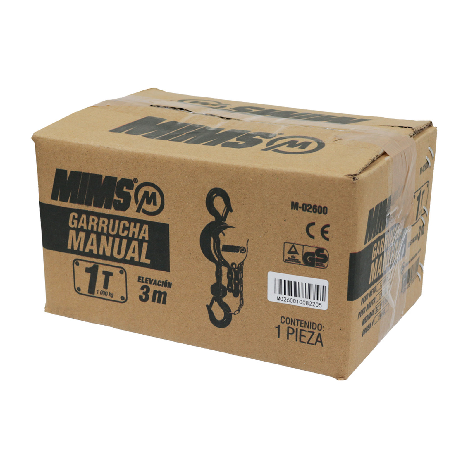 GARRUCHA MANUAL 2TON. 3MTS LEVANTE MIMS - Imagen 4
