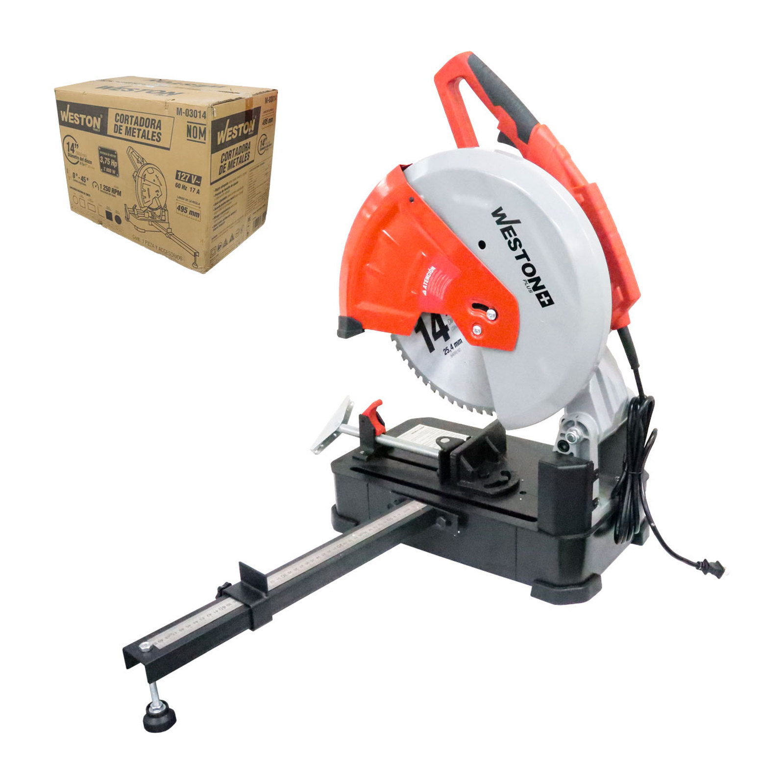 Cortadora de Metales 14'' 2,800 W 1,250 RPM 110 V WESTON