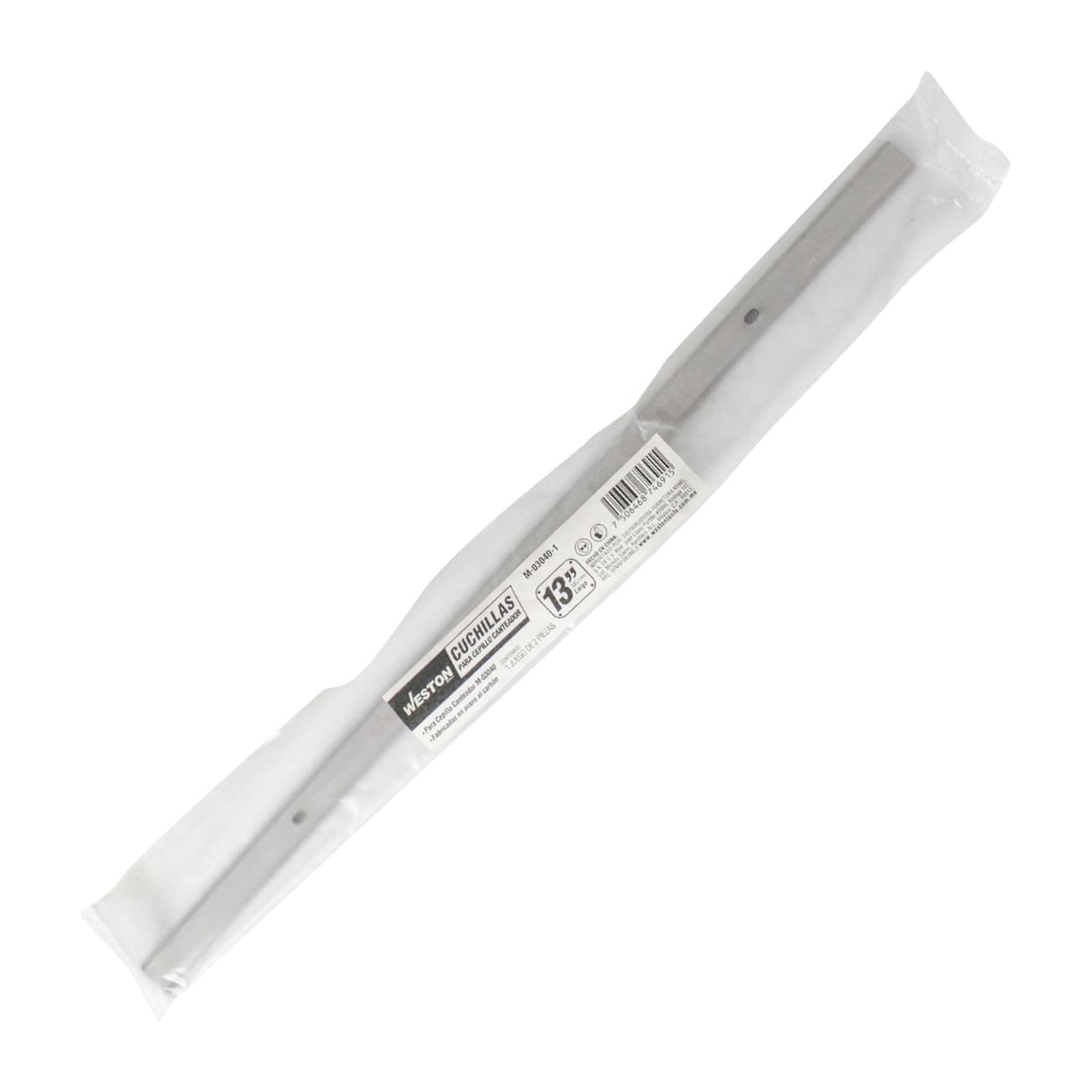 JUEGO DE 2 CUCHILLAS DE 13" PARA CEPILLO CANTEADORA M-03040 - Imagen 2