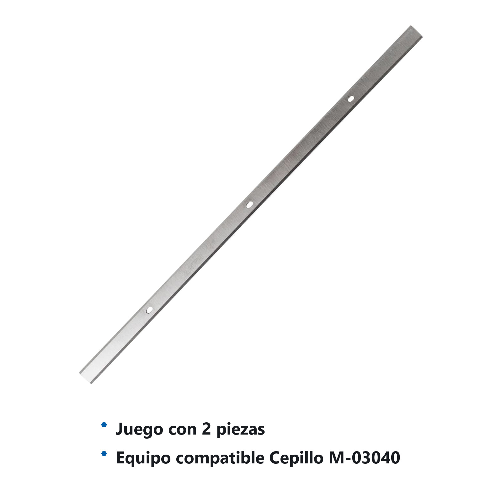 JUEGO DE 2 CUCHILLAS DE 13" PARA CEPILLO CANTEADORA M-03040 - Imagen 3