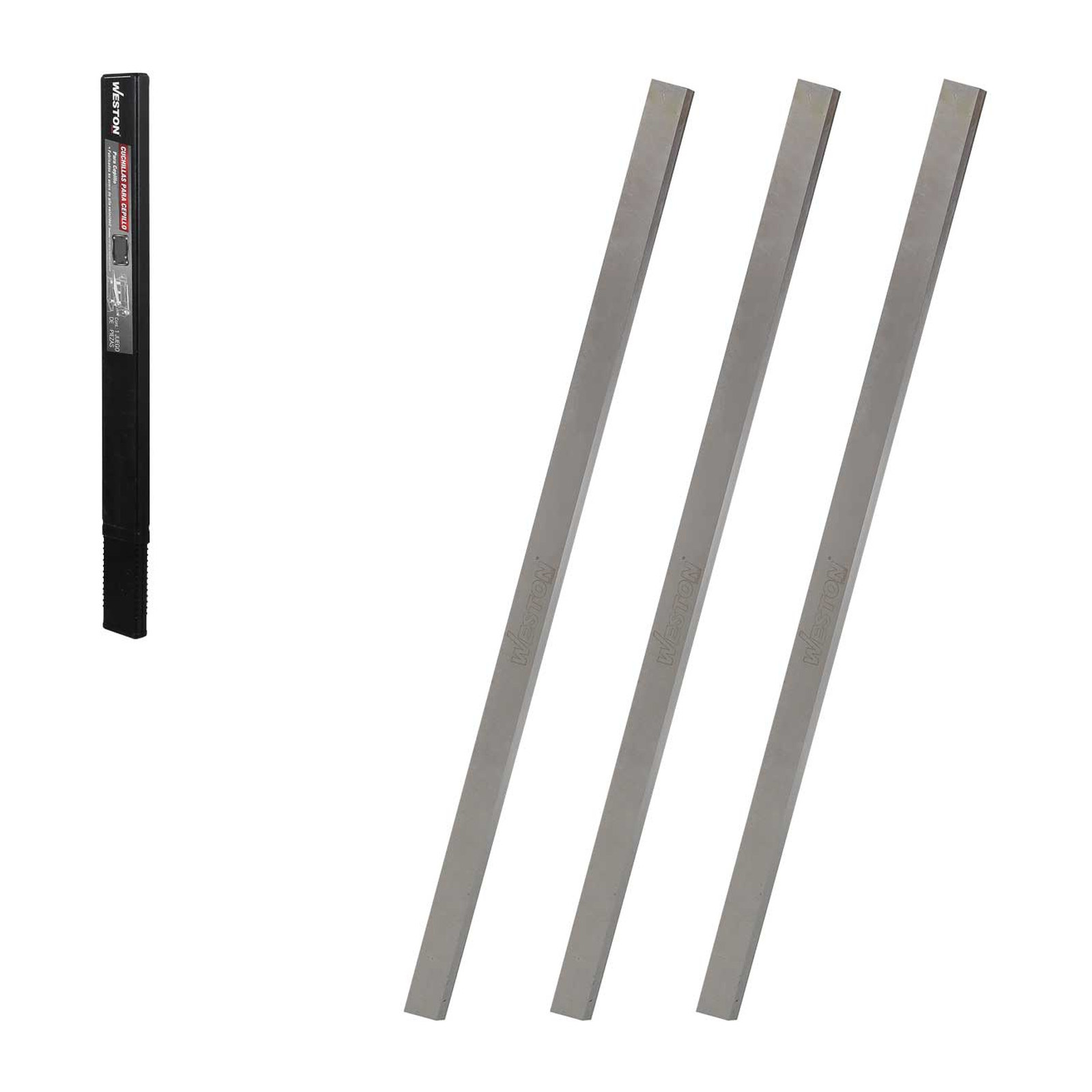 Weston Juego de 3 Cuchillas para Cepillo de Madera M-03070