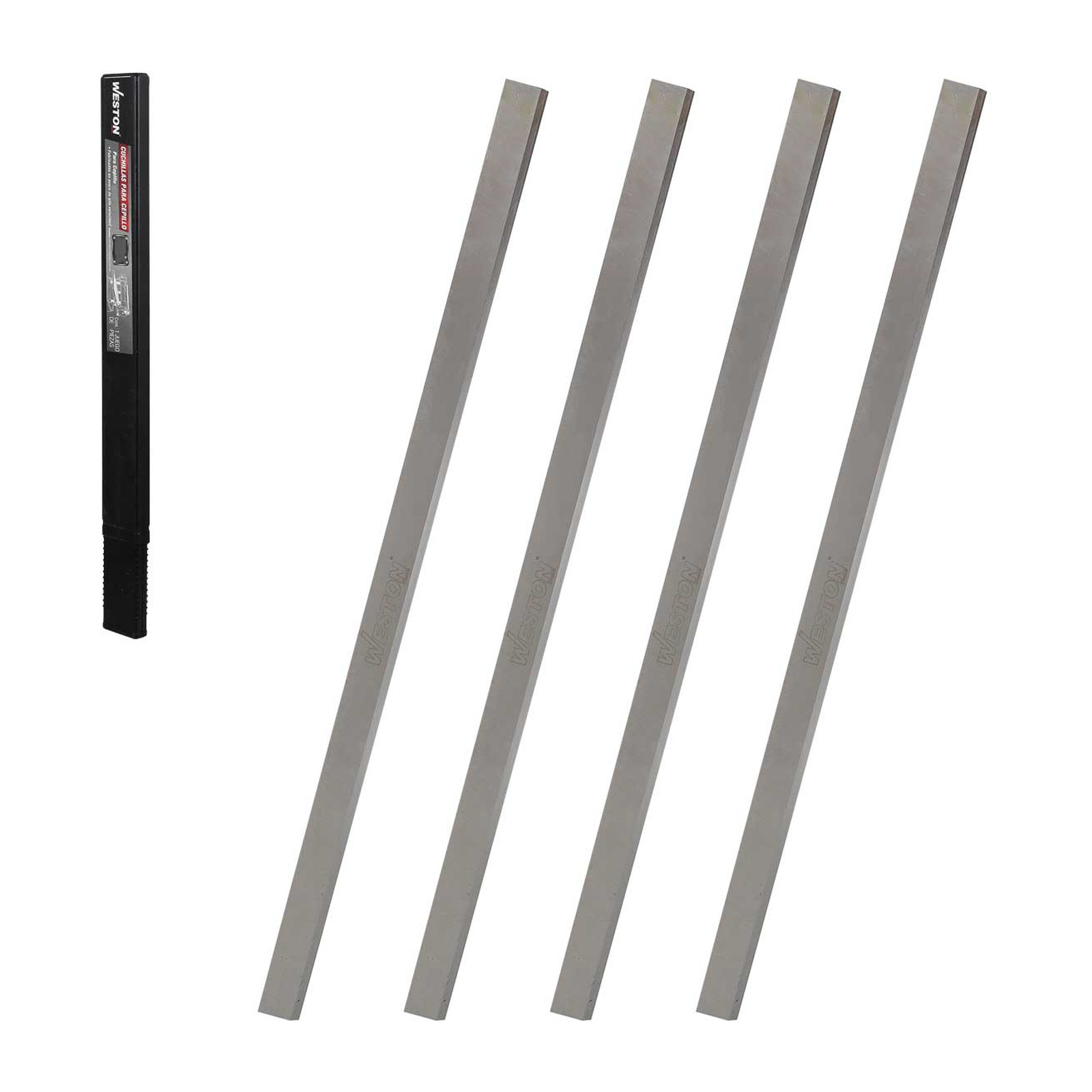 Weston Juego de 4 Cuchillas para Cepillo de Madera M-03080