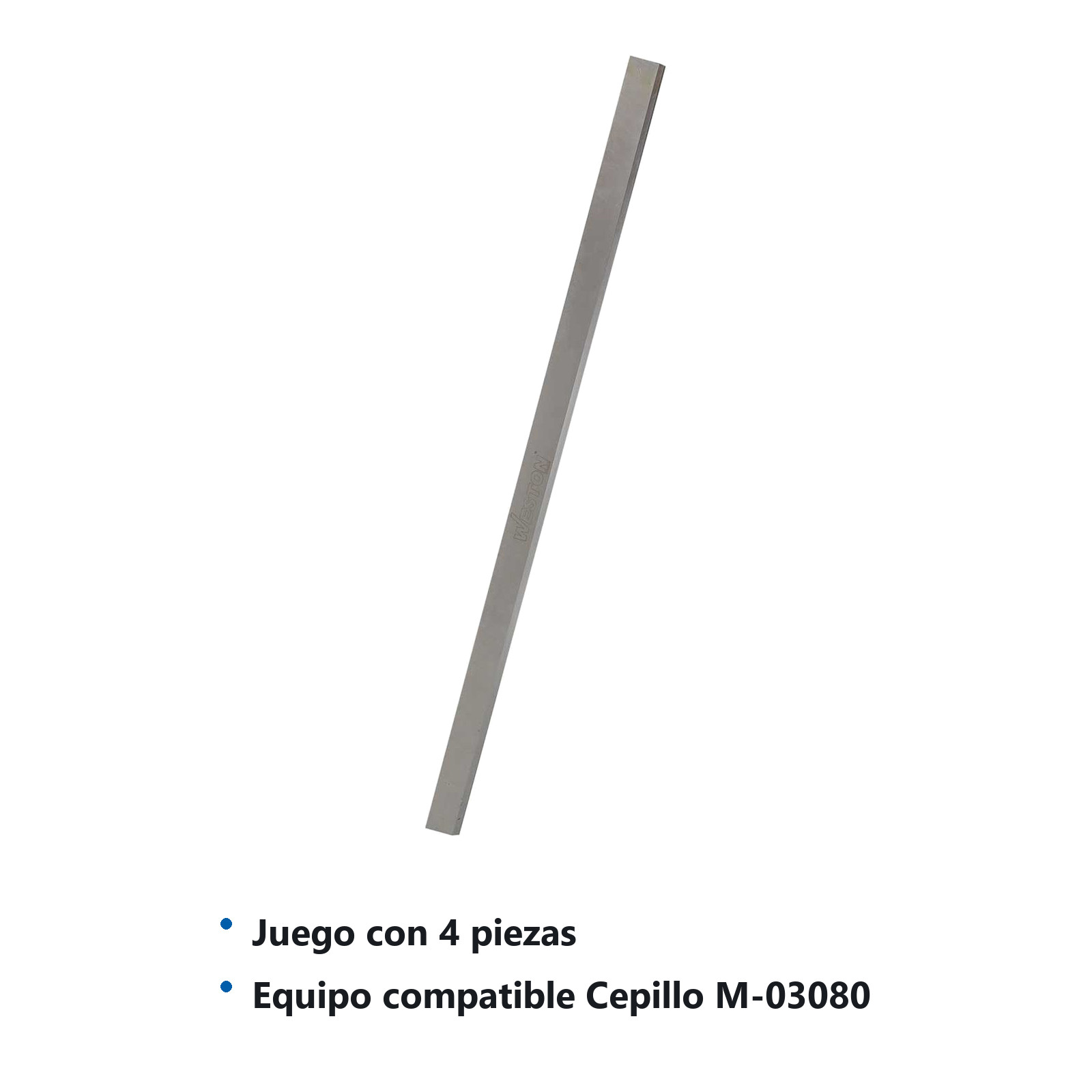 JUEGO DE 4 CUCHILLAS PARA CEPILLO M-03080 - Imagen 3