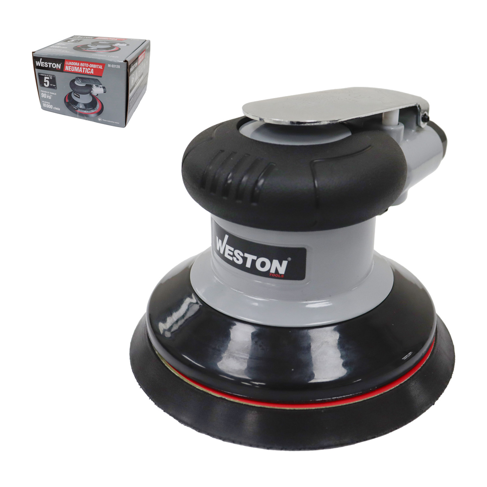 LIJADORA ROTO-ORBITAL NEUMATICA 2HP 10000 OPM 5"
