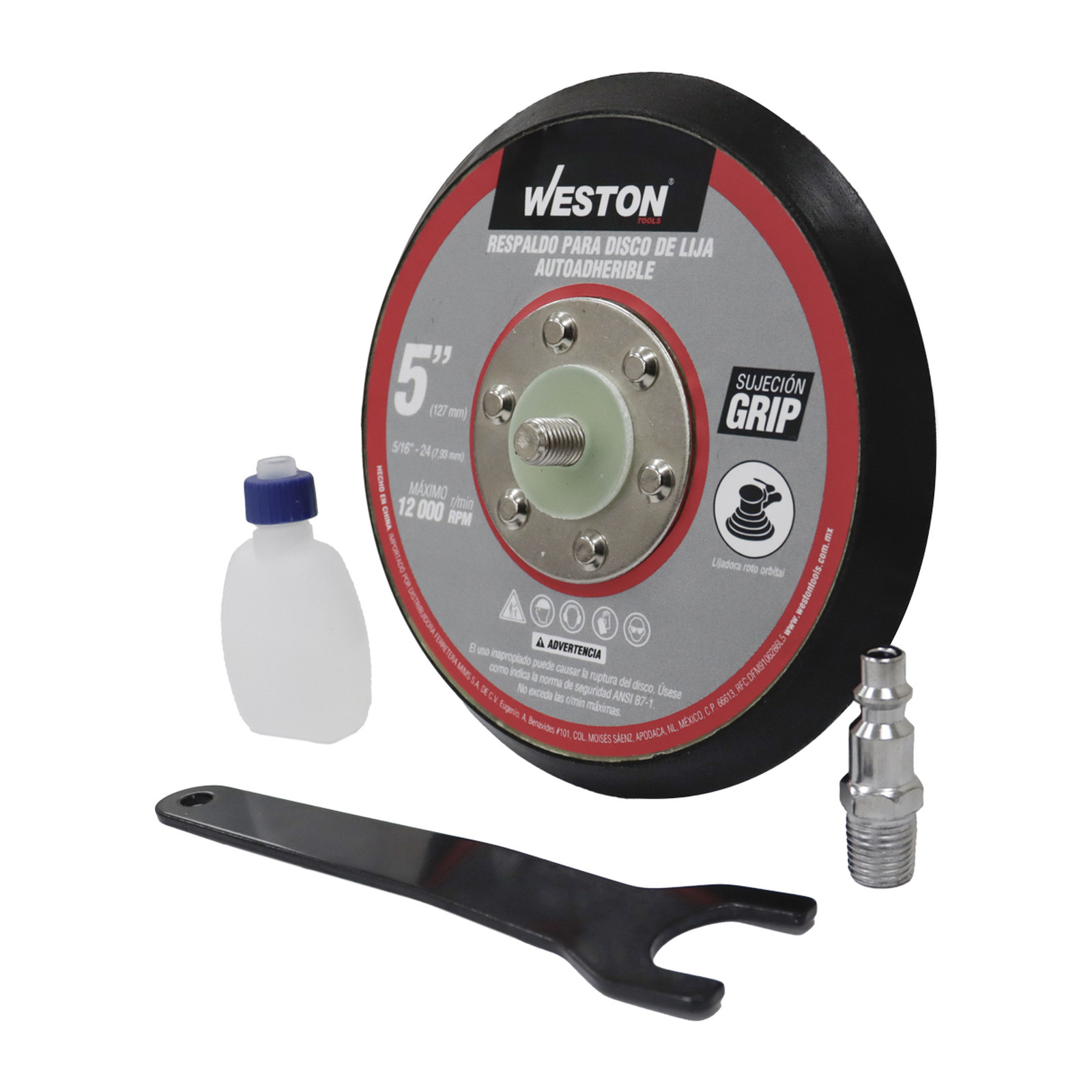 LIJADORA ROTO-ORBITAL NEUMATICA 2HP 10000 OPM 5" - Imagen 3