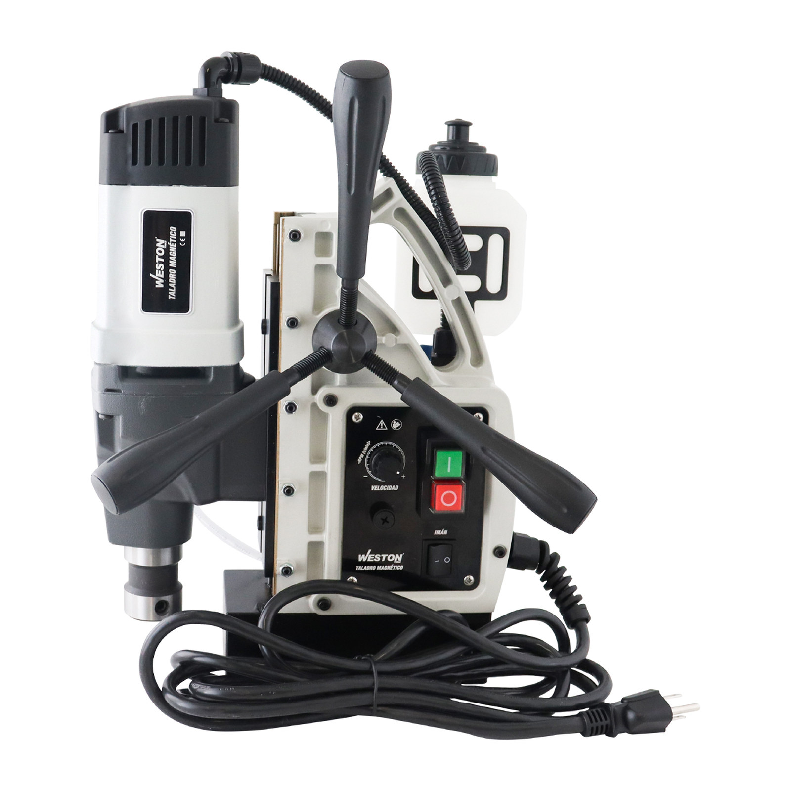 TALADRO MAGNETICO 50MM X 35MM 1700W BROQUERO 1/2" ZANCO WELDON 3/4" 110V - Imagen 2