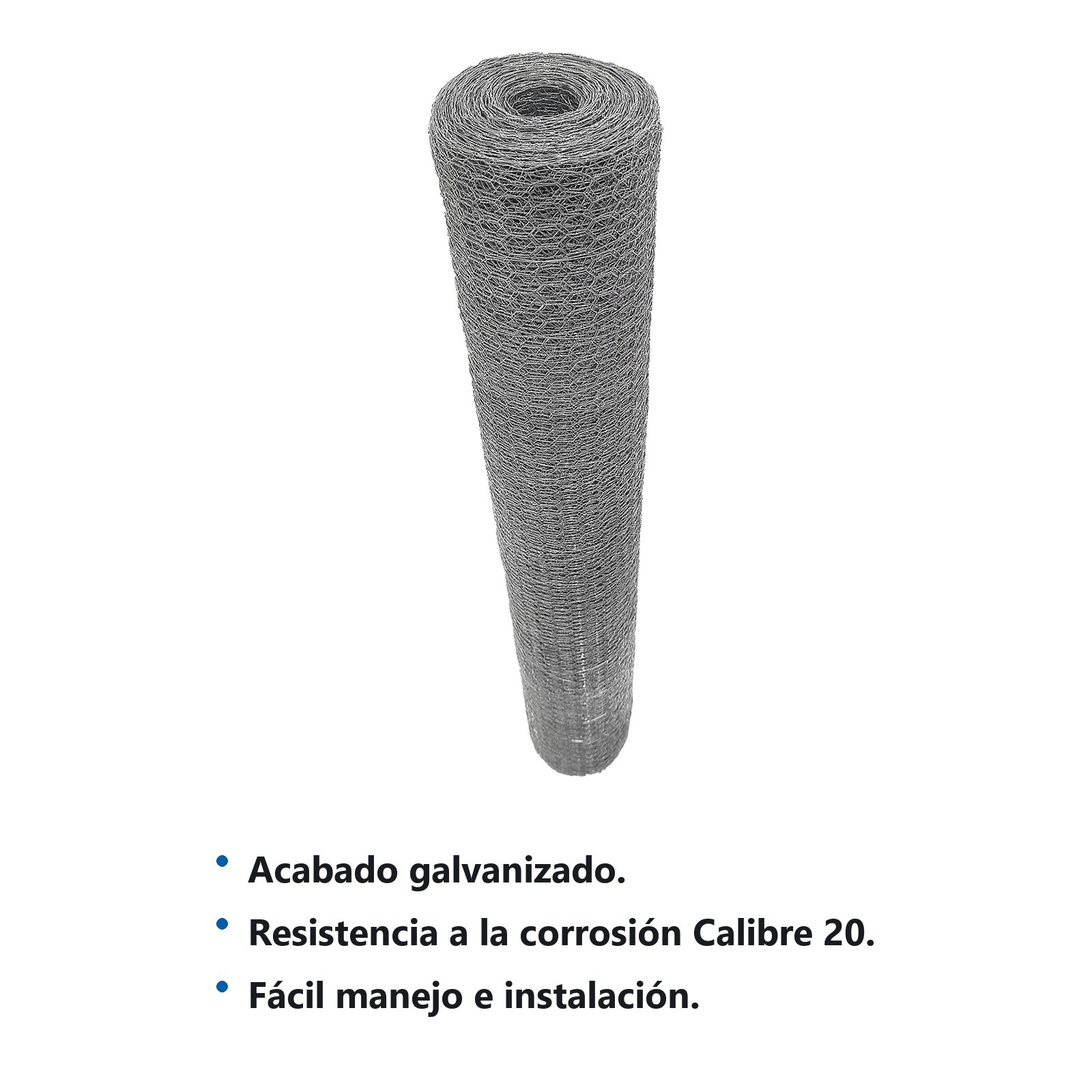 Malla hexagonal galvanizada calibre 20, abertura 50 mm, 1.5 x 45 m Surtek - Imagen 2