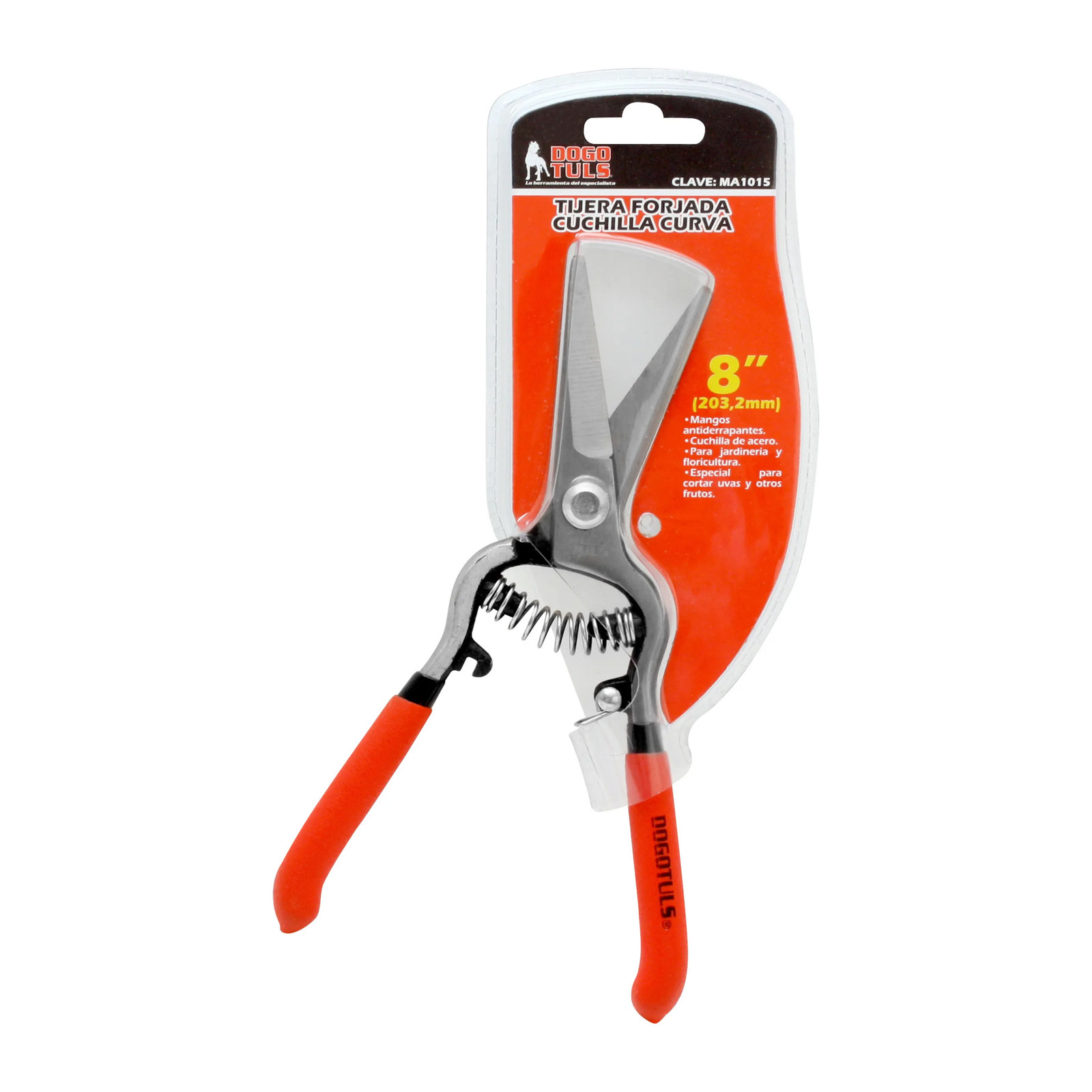 Tijera para Podar Corte de Uva 8" Cuchilla Curva - Imagen 3