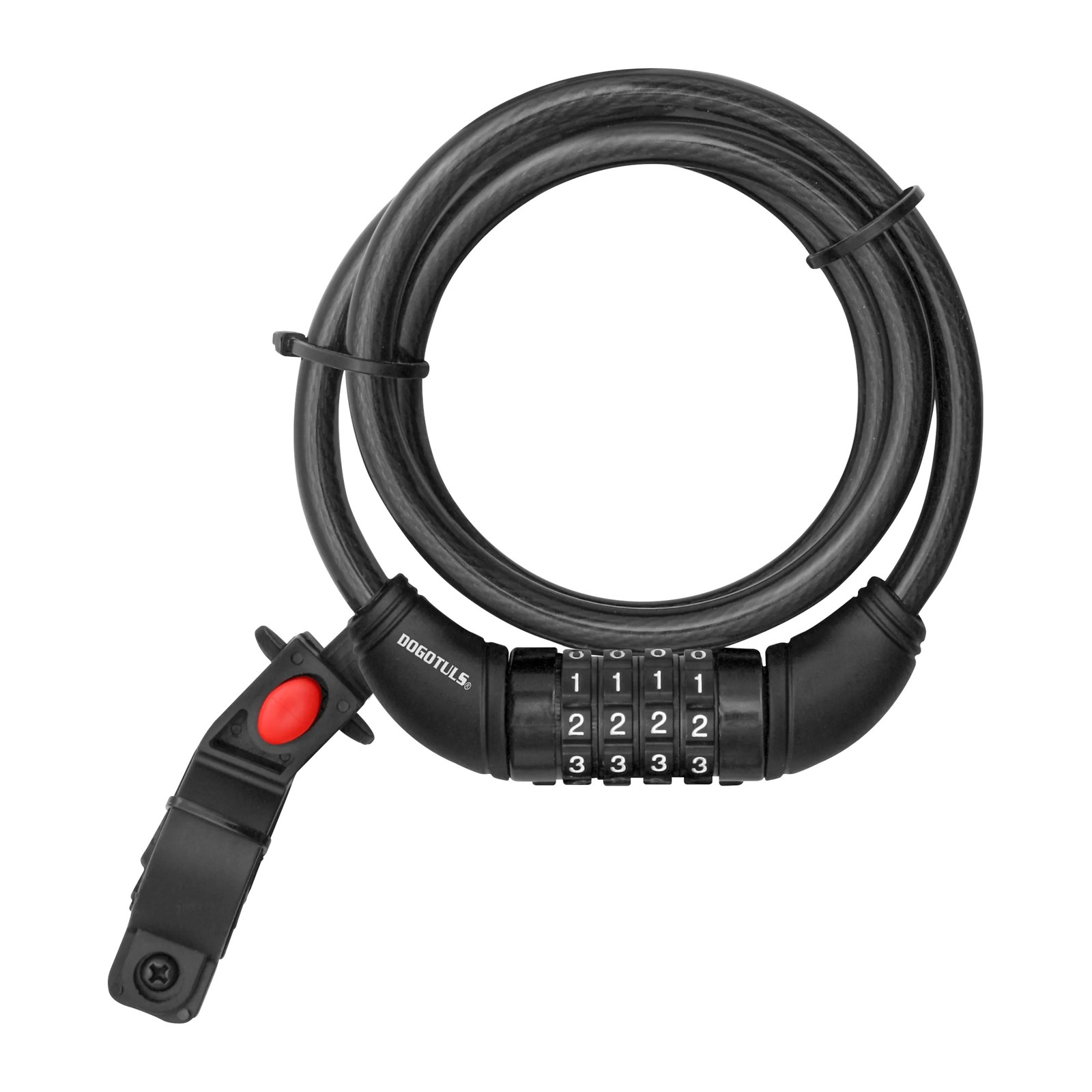 Candado de Cable con Combinación 1 m x 10 mm - Paquete 6 Piezas