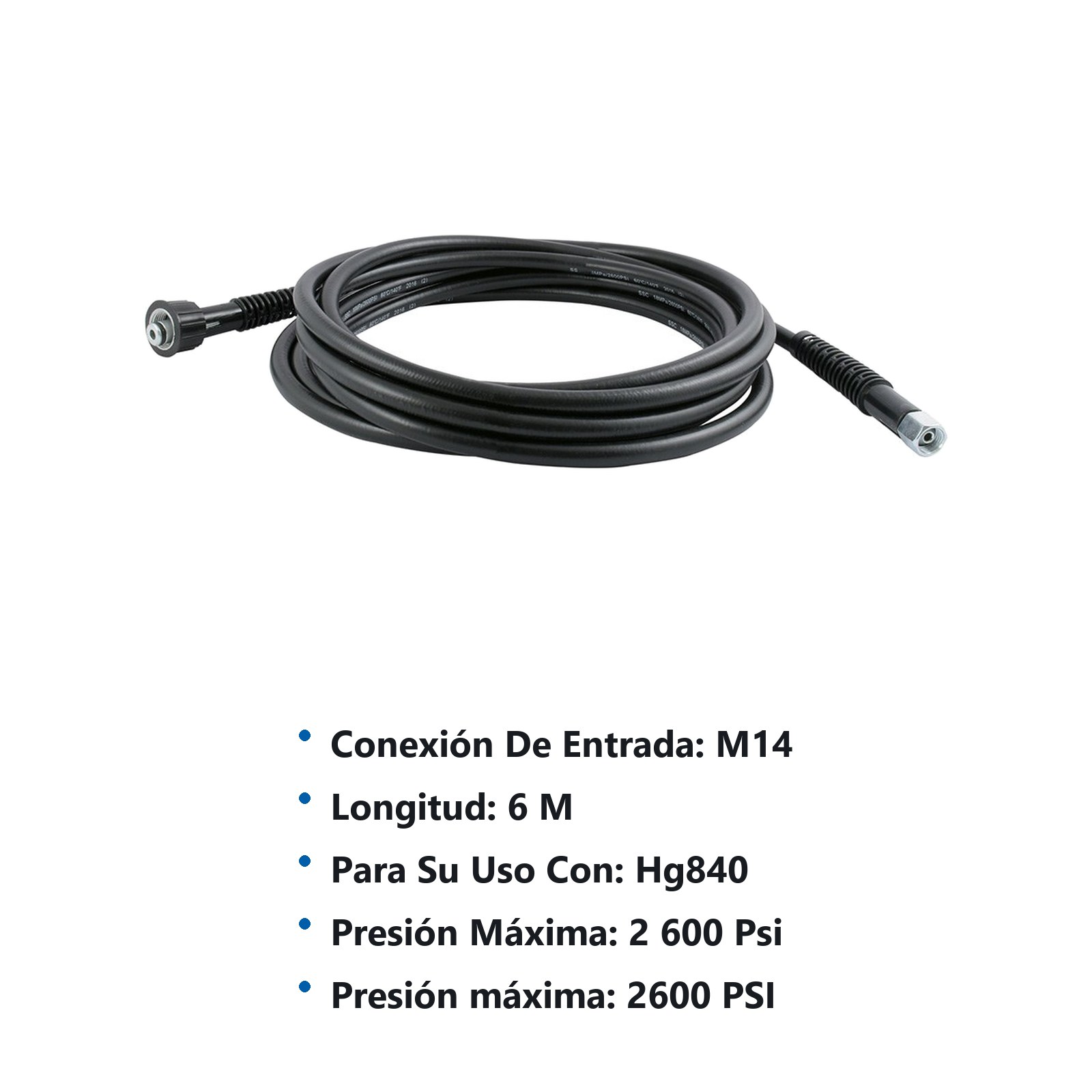 Manguera para hidrolavadora a gasolina HG840 Urrea - Imagen 2