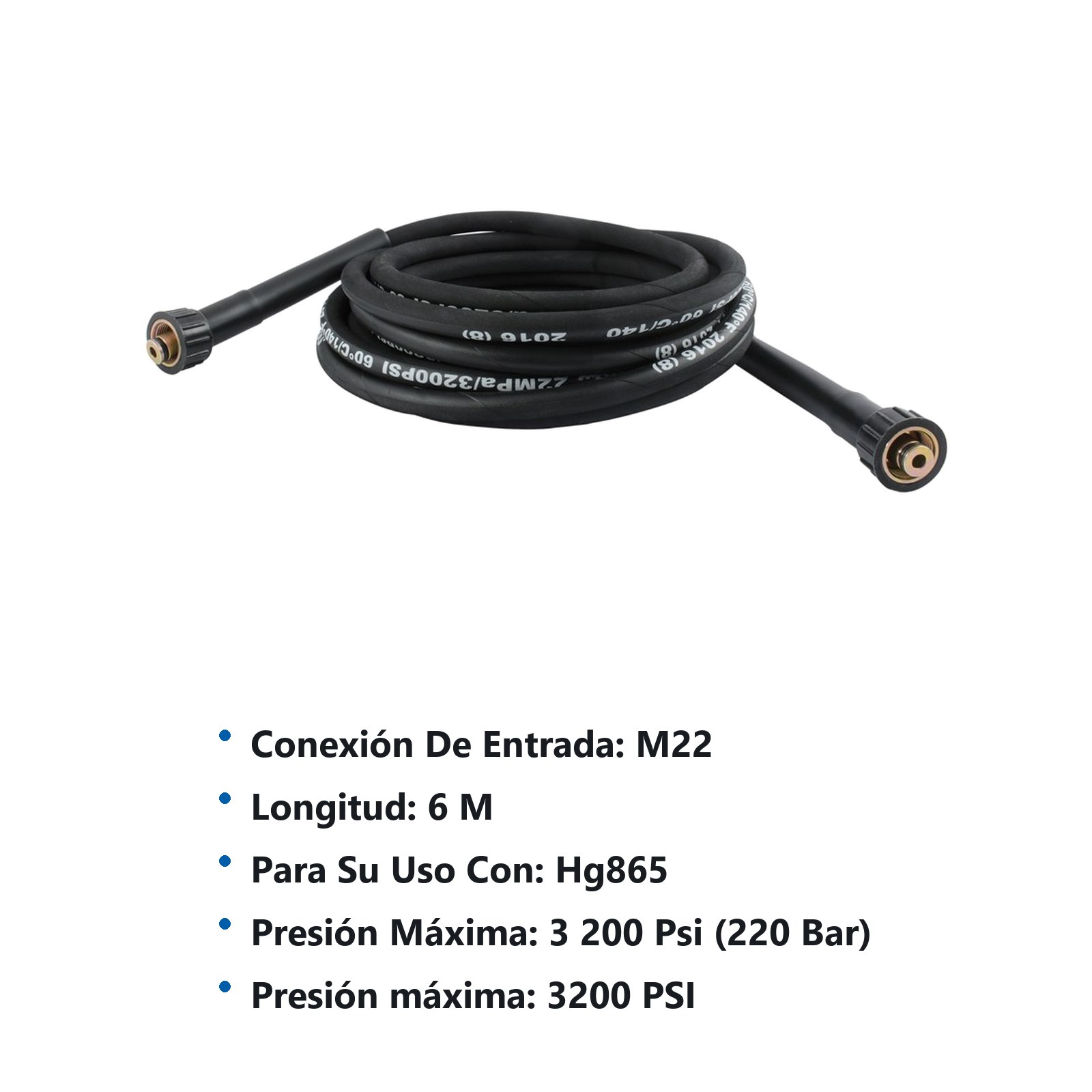 Manguera para hidrolavadora a gasolina HG865 Urrea - Imagen 2
