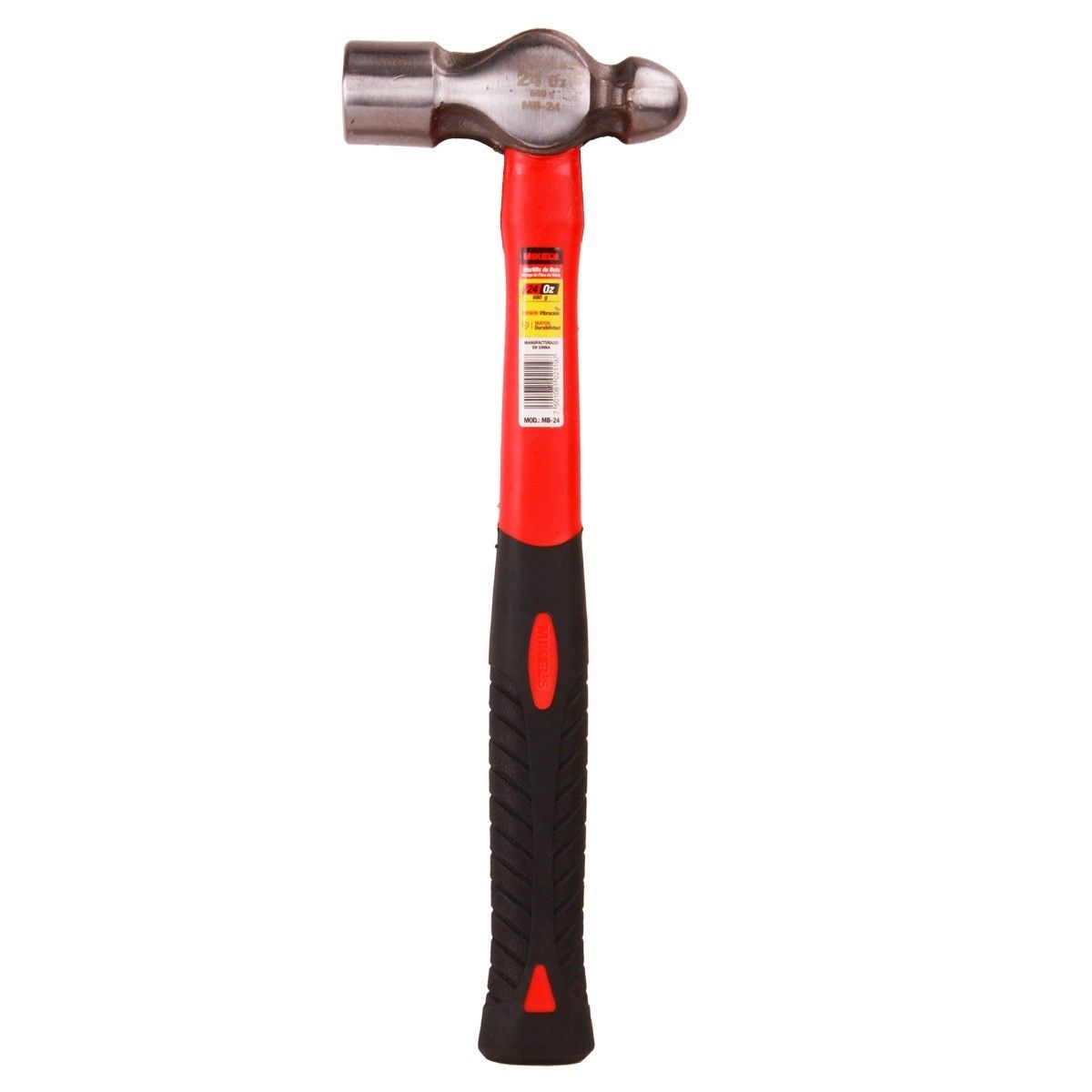 MIKELS MB-24 Martillo de bola, mango de fibra de vidrio (24 oz) - Imagen 3