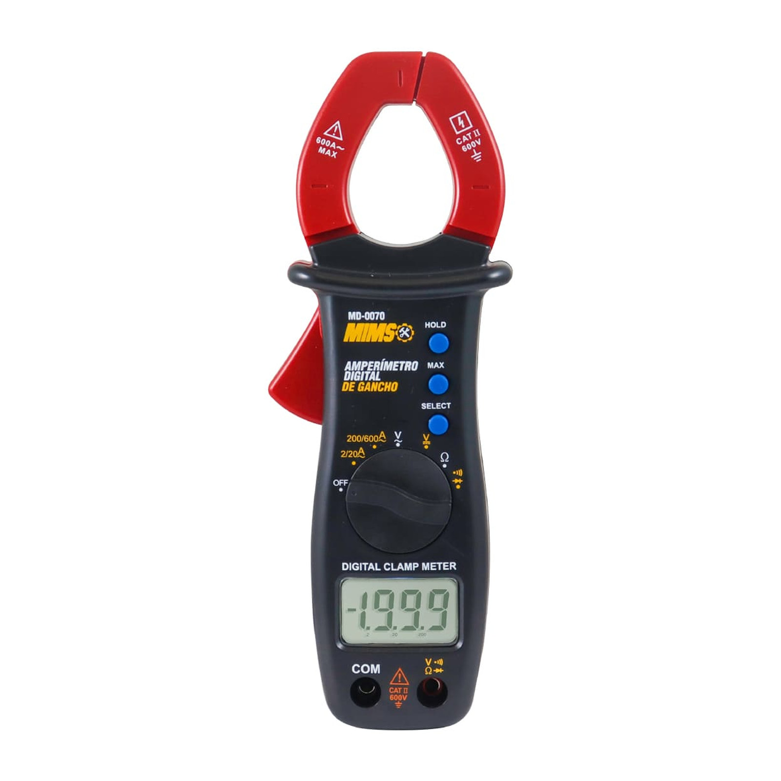 AMPERIMETRO DIGITAL DE GANCHO 600V - Imagen 2