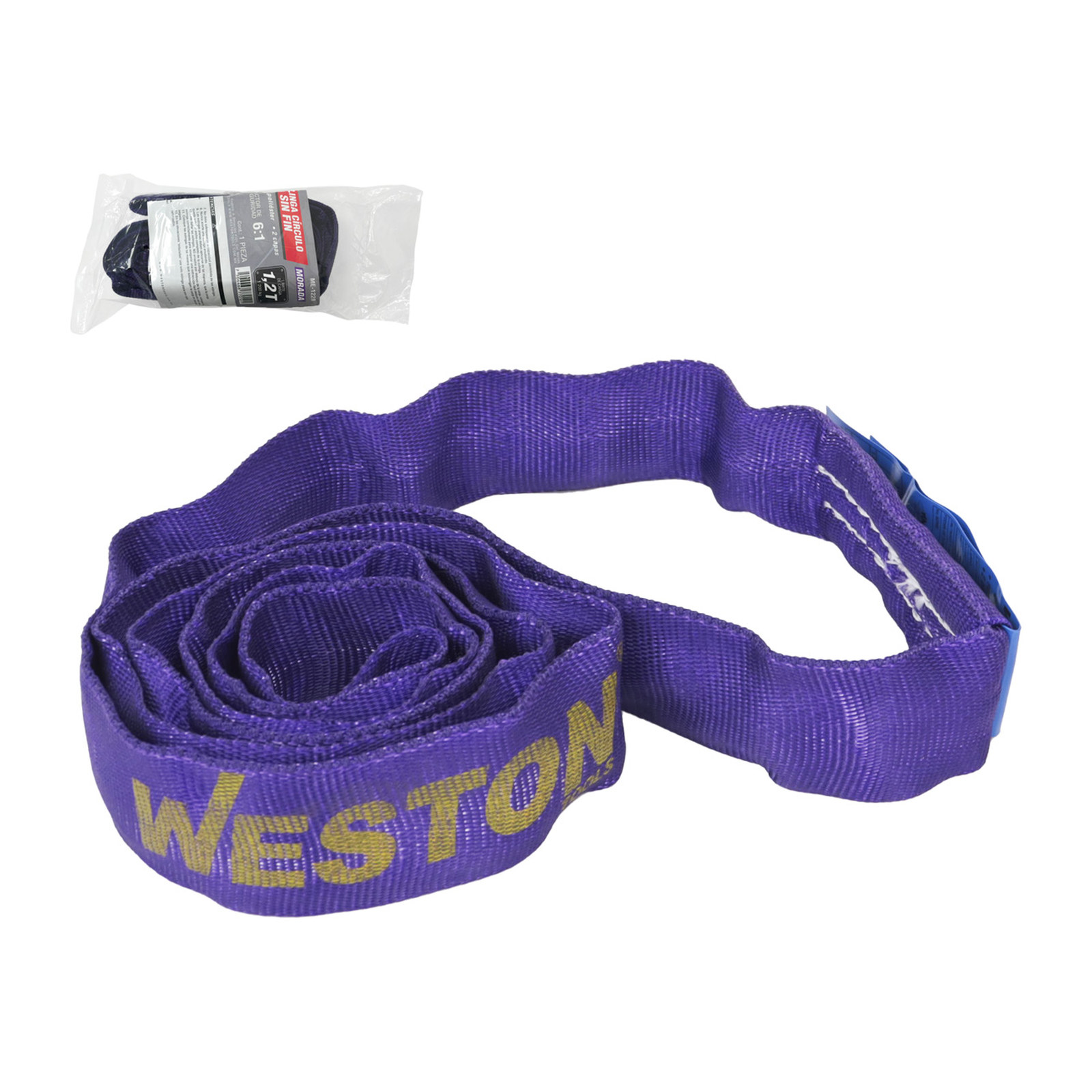 Eslinga Círculo Sin Fin de Poliéster Morada 1.2 m 1.2 T Weston