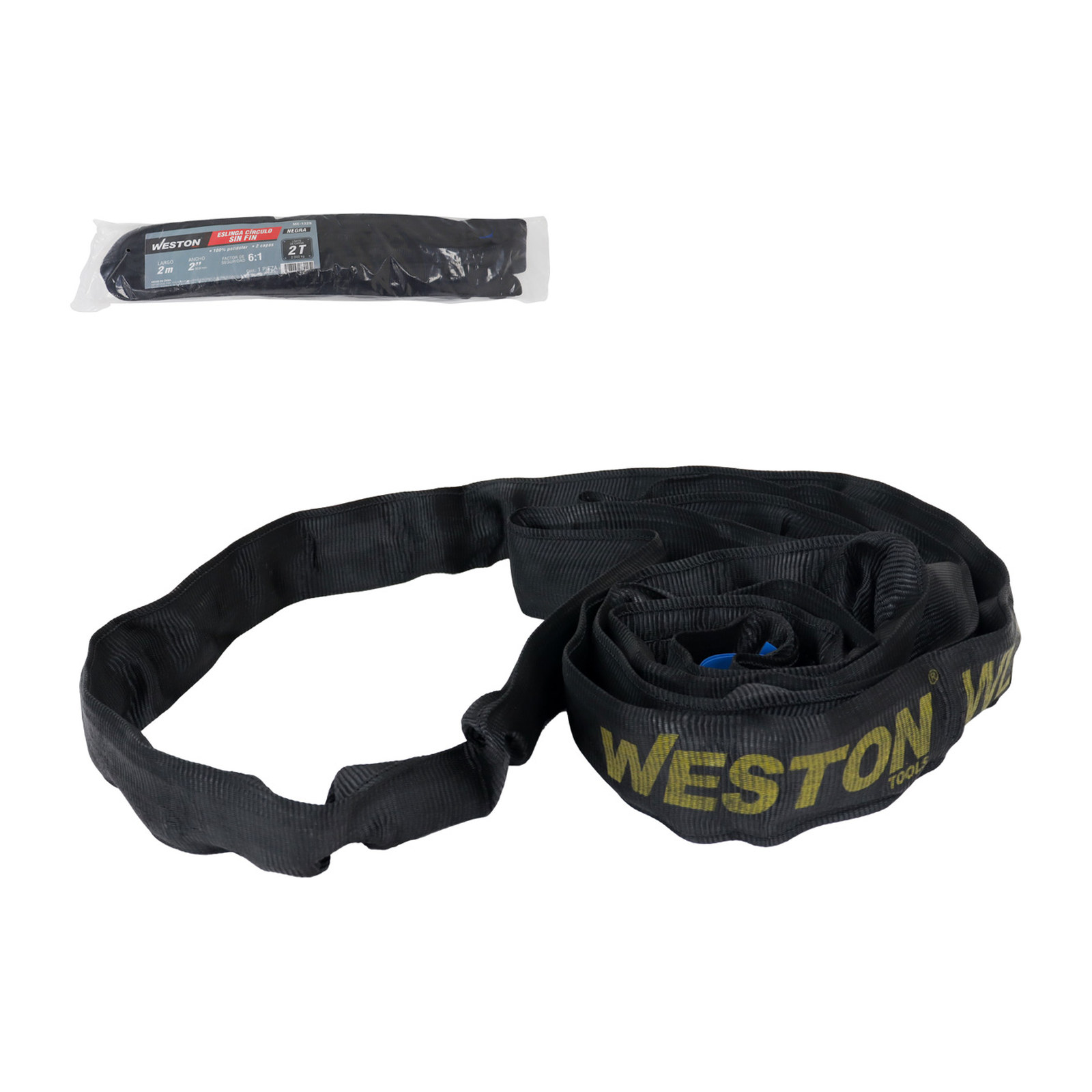 Eslinga Circular Sin Fin de Poliéster Negra 2 m 2 Ton Weston