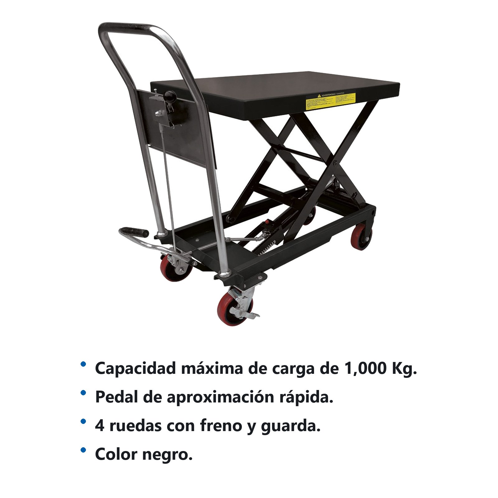 Mesa hidráulica elevadora 1 ton Surtek - Imagen 2