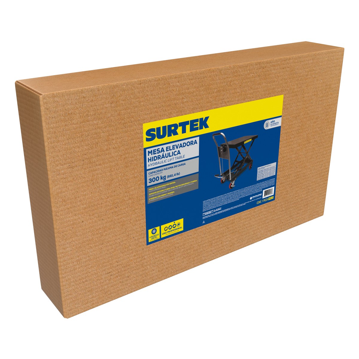Mesa hidráulica elevadora 0.3 ton Surtek - Imagen 2