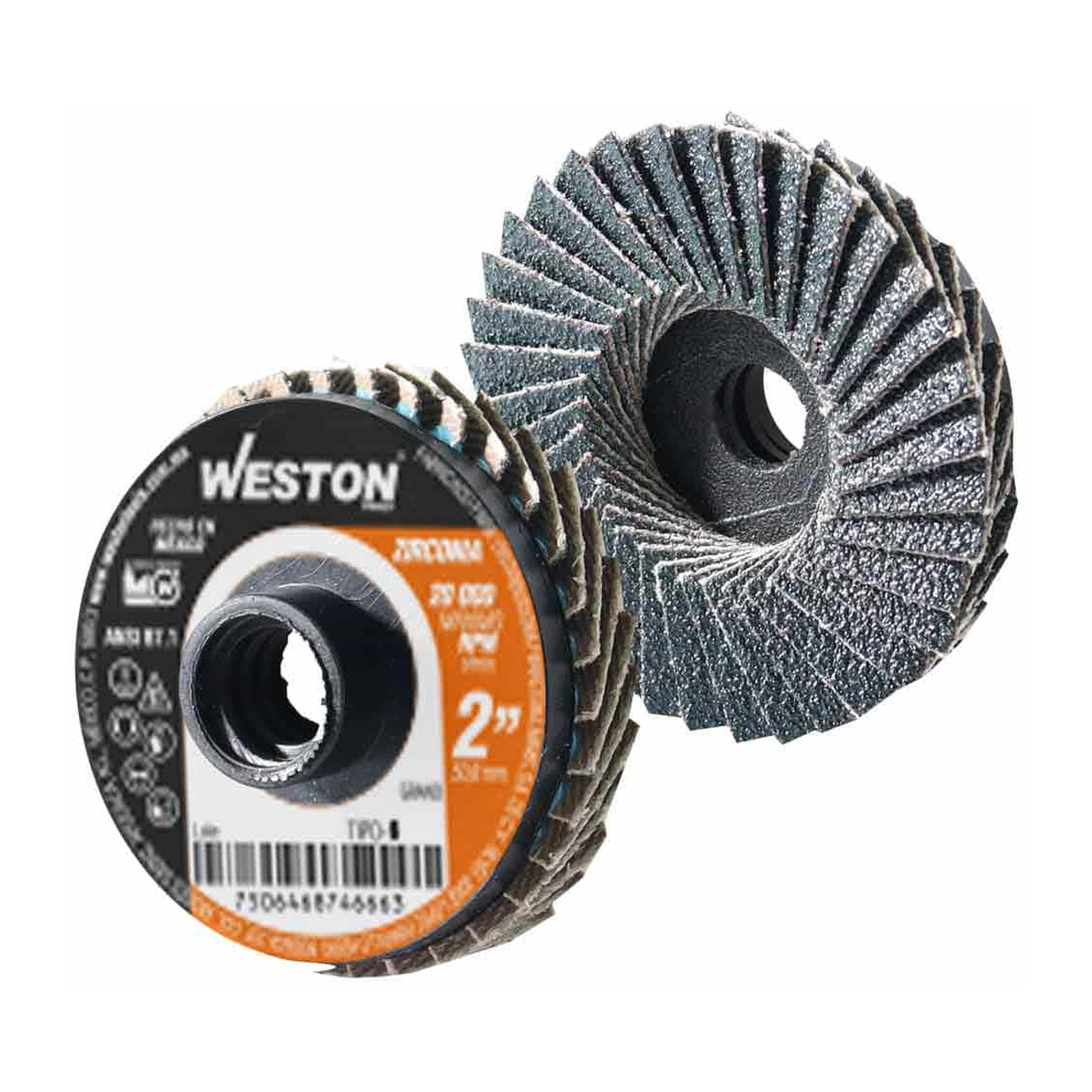 Mini Disco Laminado de Cambio Rápido 2" Tipo S Zirconia Grano 120 WESTON