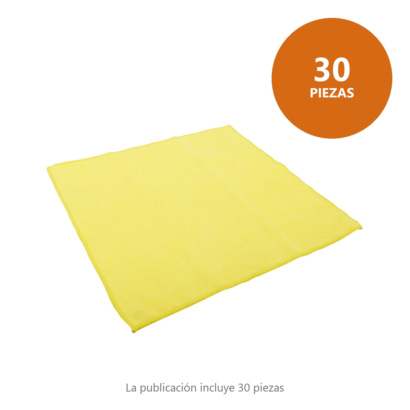 Paño de microfibra de 40 x 40 cm amarillo Foy - Imagen 3