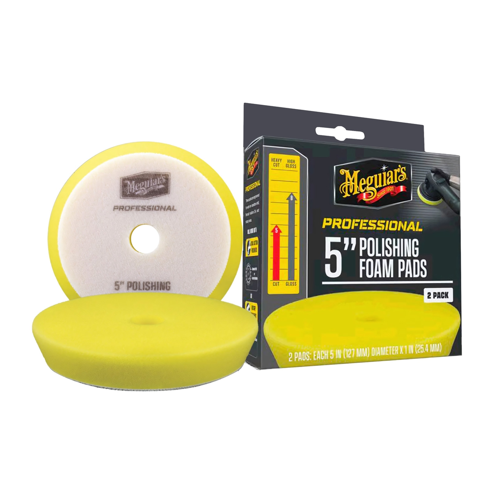 DISCO DE ESPUMA DE PULIDO PRO 2 PIEZAS 5" MEGUIARS