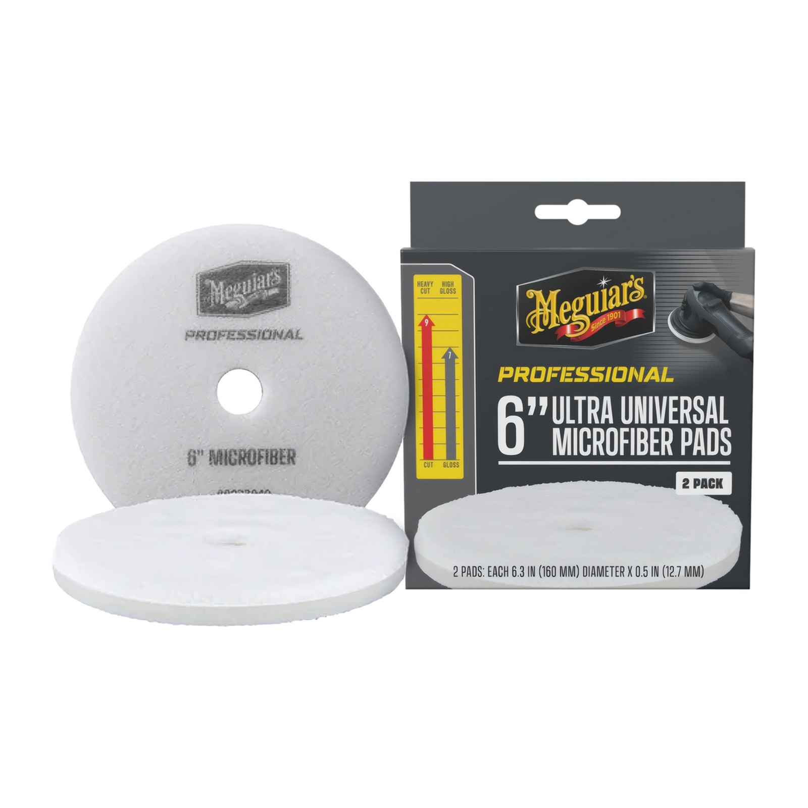 DISCOS MICROFIBRA ULTRA UNIVERSAL PROFESIONALES 6" PACK 2 MEGUIARS