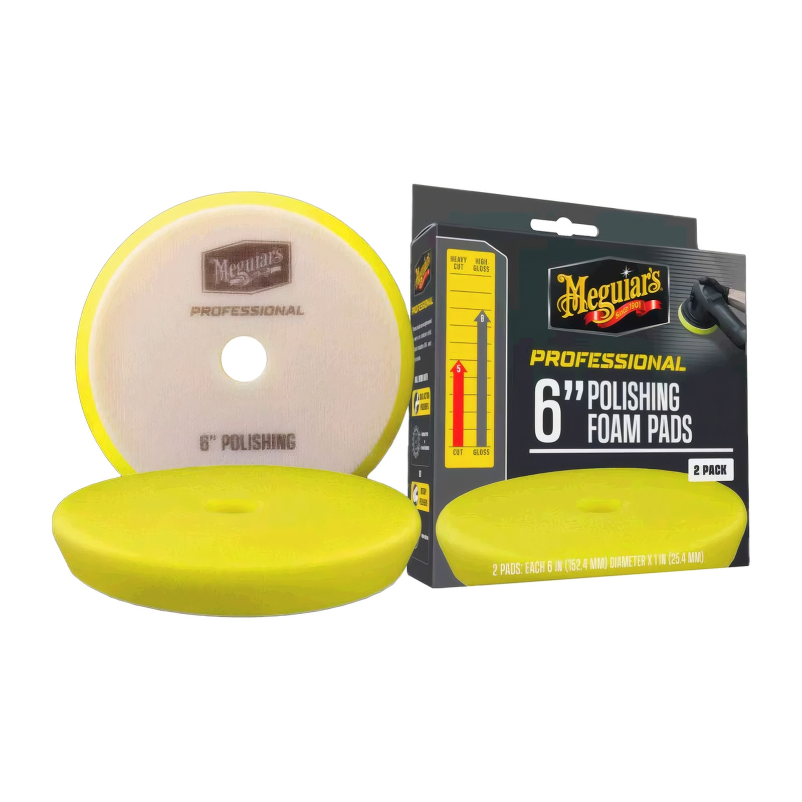 DISCO DE ESPUMA DE PULIDO PRO 2 PIEZAS 6" MEGUIARS