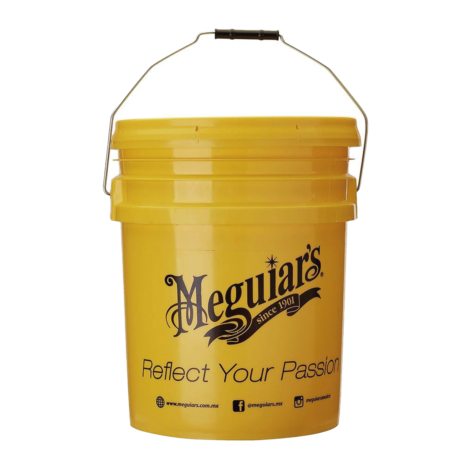 CUBETA AMARILLA CON LOGO MEGUIARS