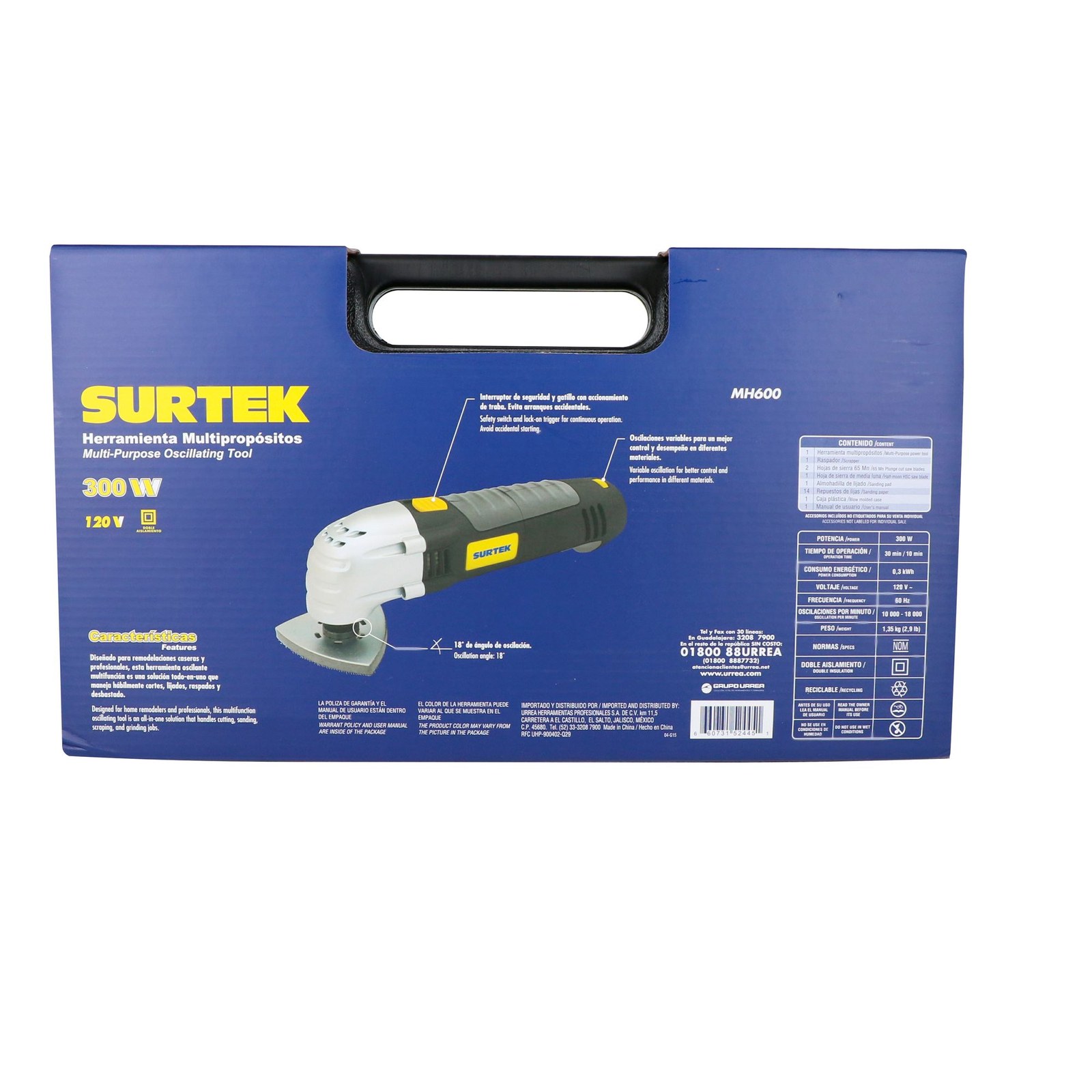 Juego combinado de herramienta multipropósitos 300 W, 20 piezas Surtek - Imagen 4