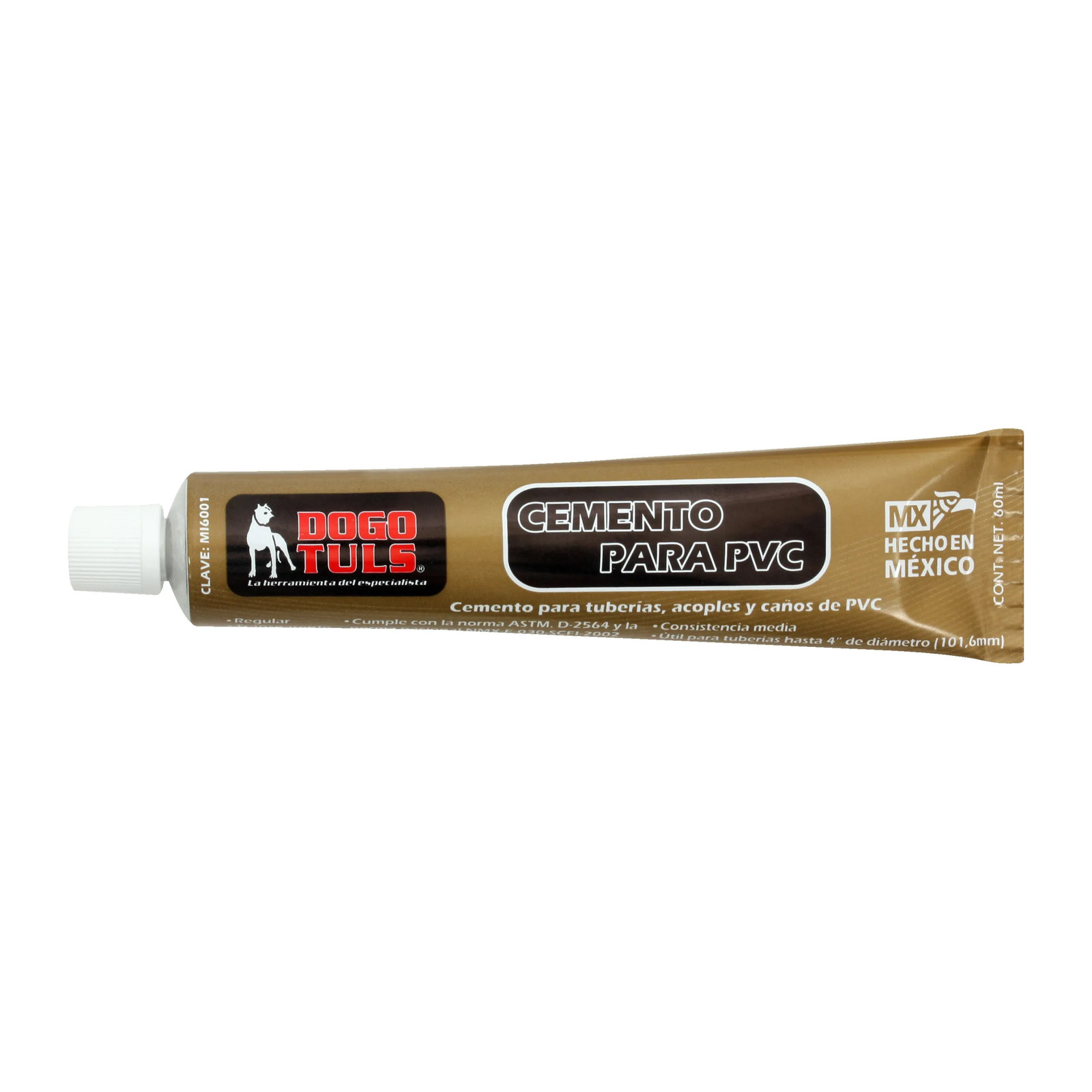 Cemento PVC Regular Tubo 60 mL - Paquete 12 Piezas