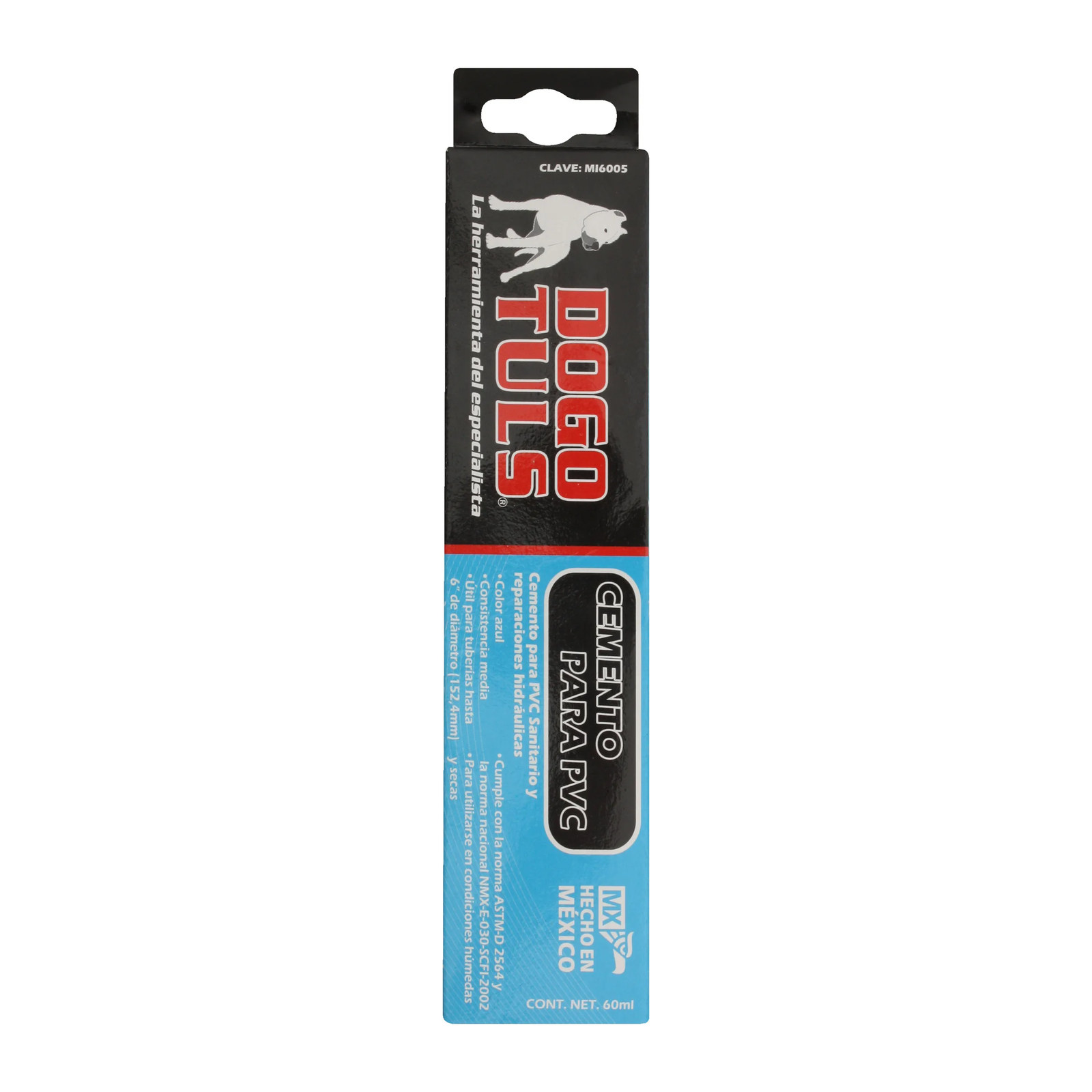 Cemento PVC Azul Tubo 60 mL - Imagen 3